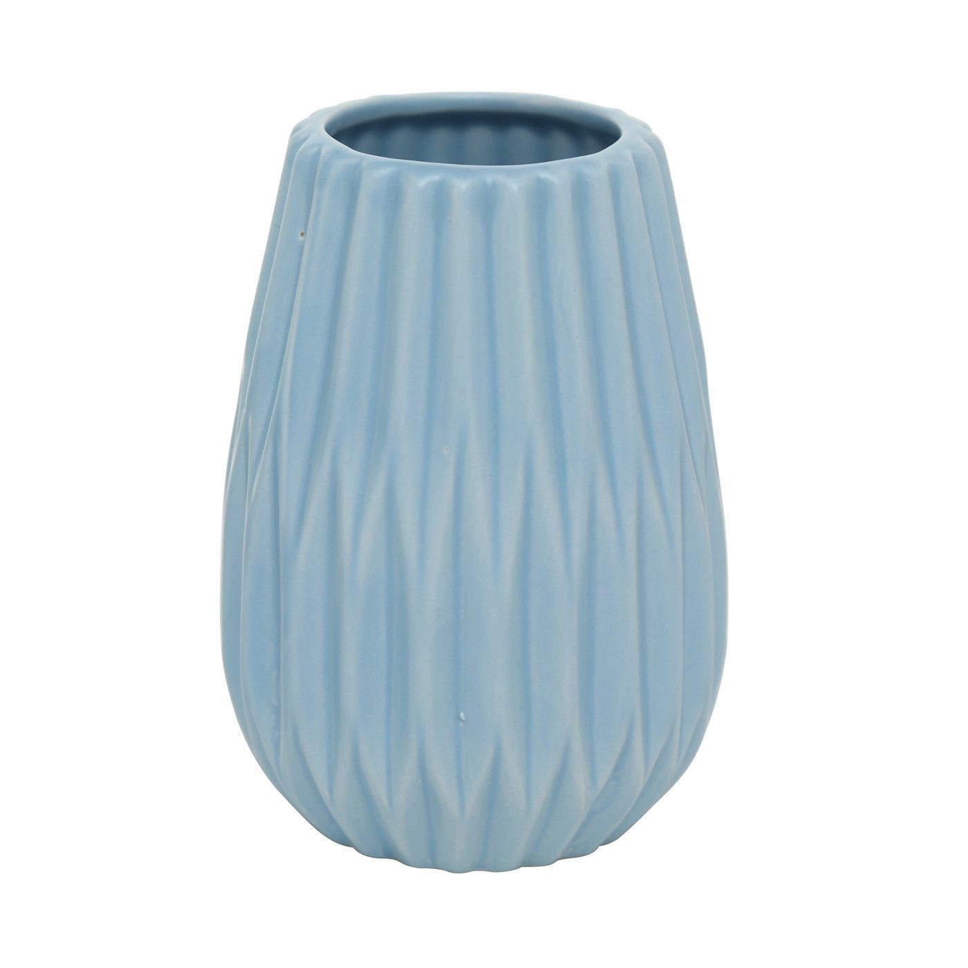 BOLTZE Dekovase Boltze, Blumenvase 3er-Set Wilma klein blau-weiß
