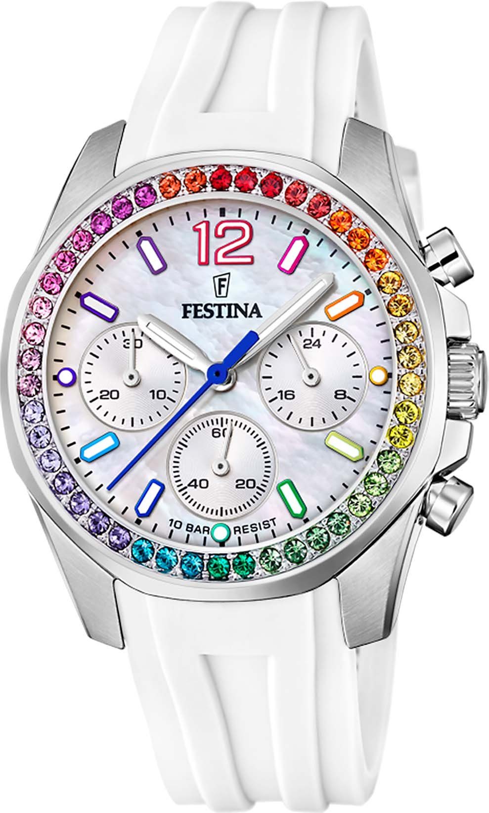 Festina Chronograph Boyfriend Collection F20610/2, Armbanduhr, günstig online kaufen