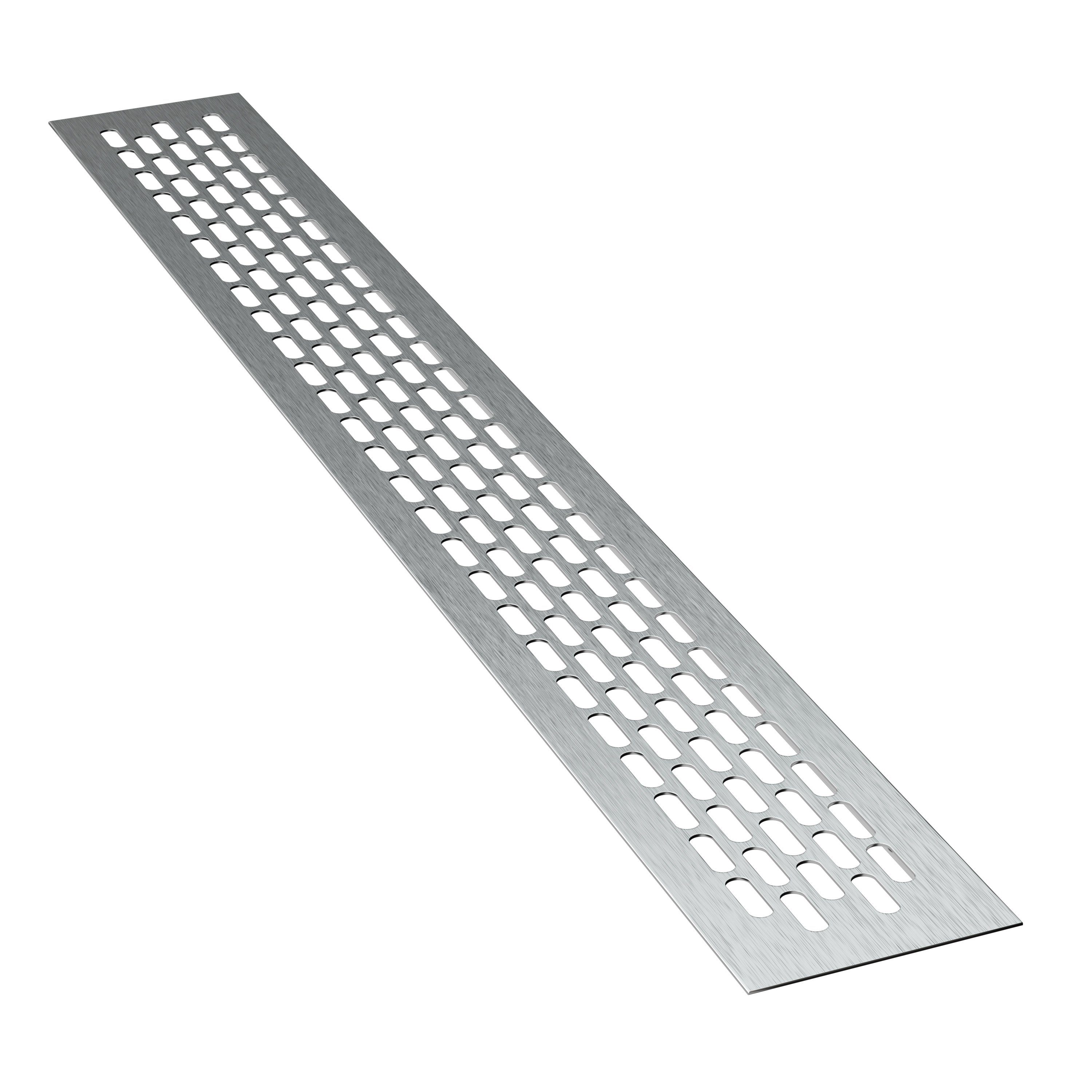sossai® Lüftungsgitter Aluminium Belüftungsgitter Türgitter in Inox (1 St)