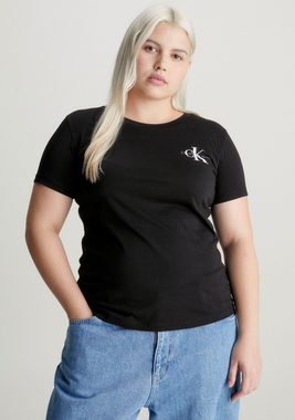 Calvin Klein Jeans Plus T-Shirt PLUS MONOLOGO TWO PACK in Großen Größen mit Logodruck