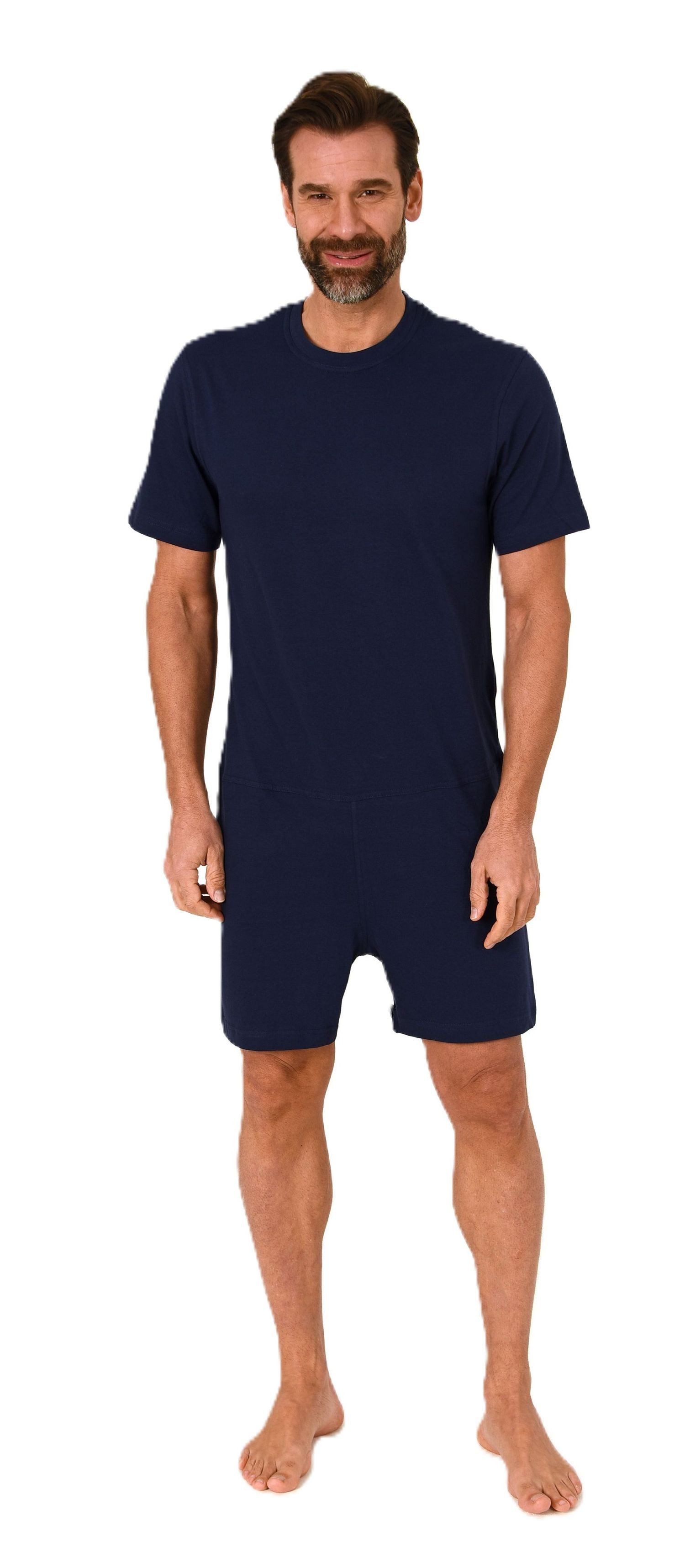 Normann Care Pyjama Herren Pflegeoverall kurzarm Einteiler mit Reißverschlu günstig online kaufen