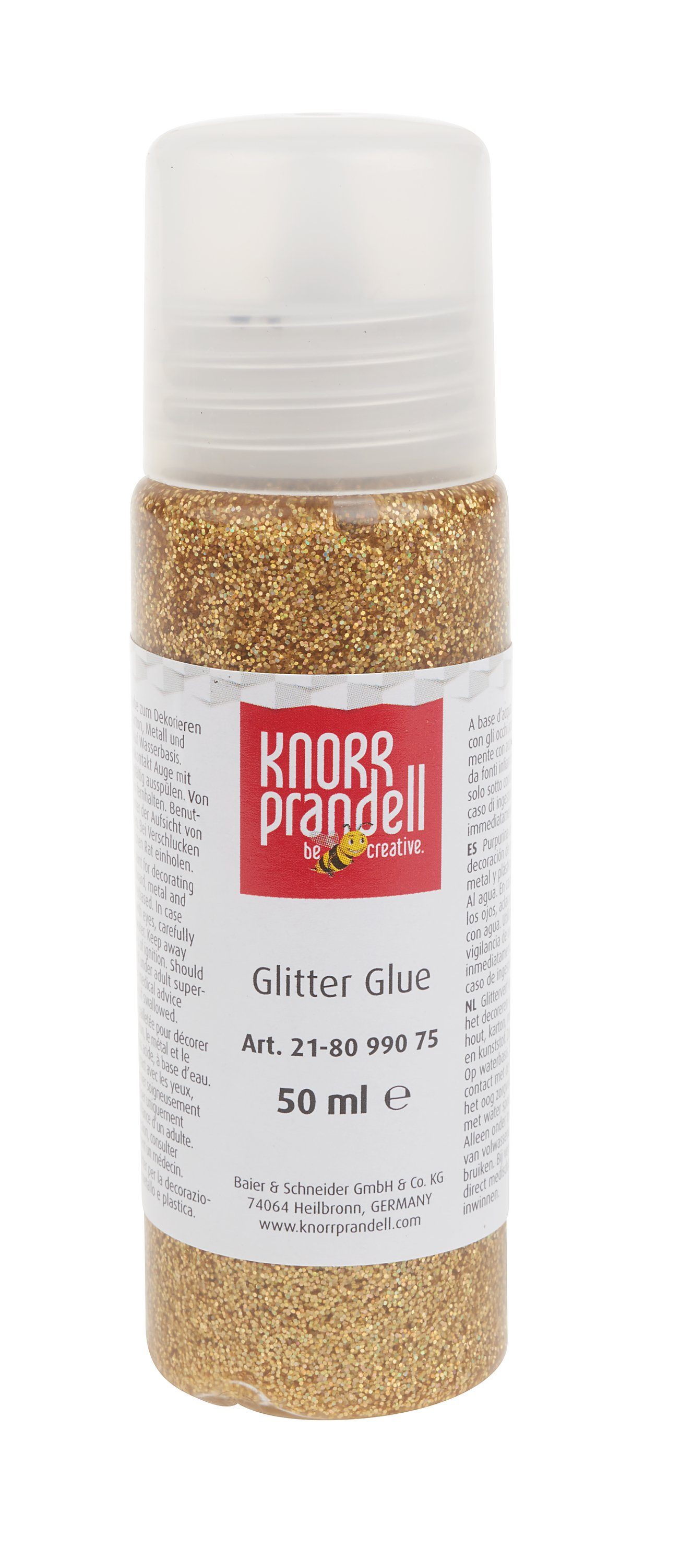Knorr Prandell Bastelfarbe Glitter Glue, 50 ml