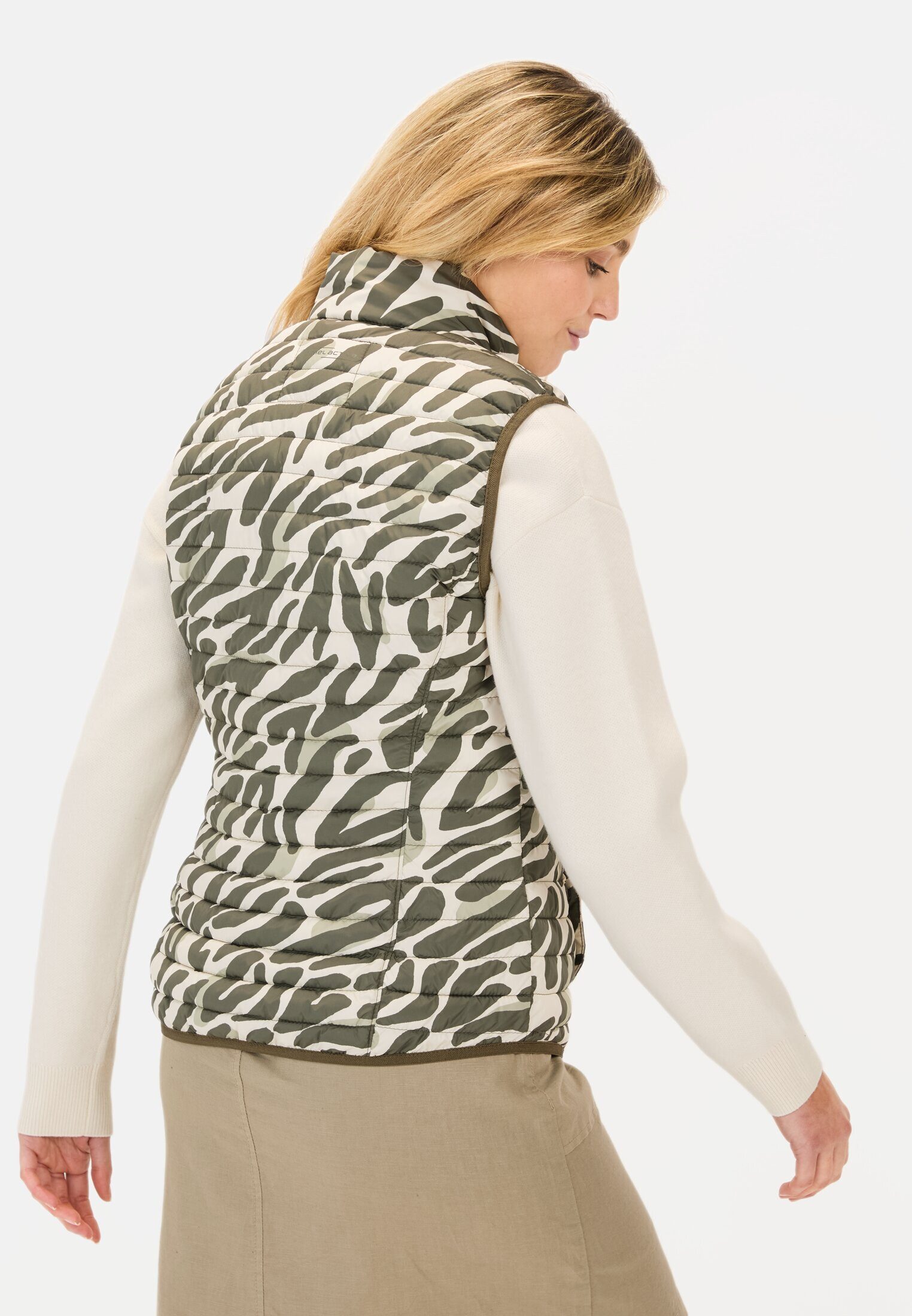 camel active Steppweste mit Animal Print günstig online kaufen