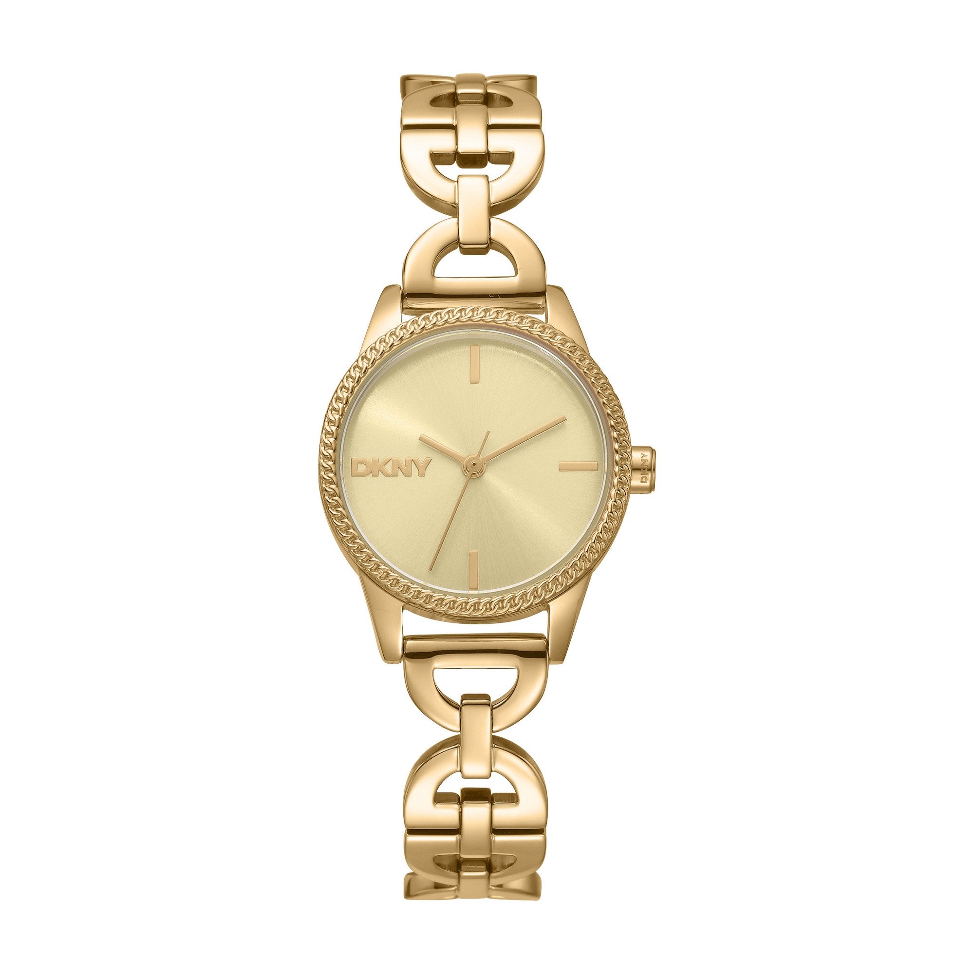 DKNY Quarzuhr Open Link Watch DK1L113M0245, Armbanduhr, Damenuhr, Edelstahlarmband, analog