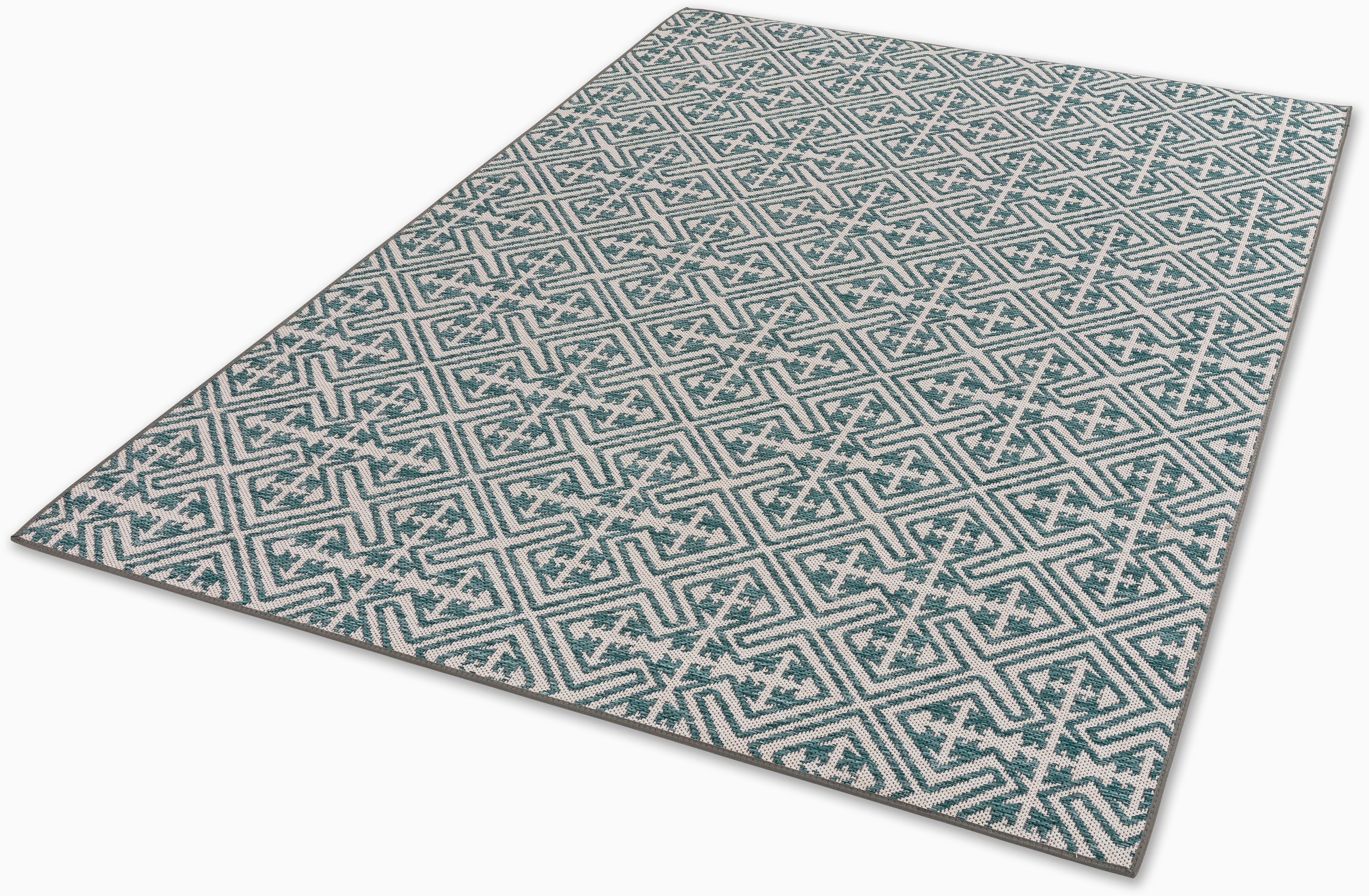 SCHÖNER WOHNEN-Kollektion Teppich Parkland 6351 222, rechteckig, Höhe: 5 mm, In- und Outdoor geeignet, eleganter Flachflorteppich