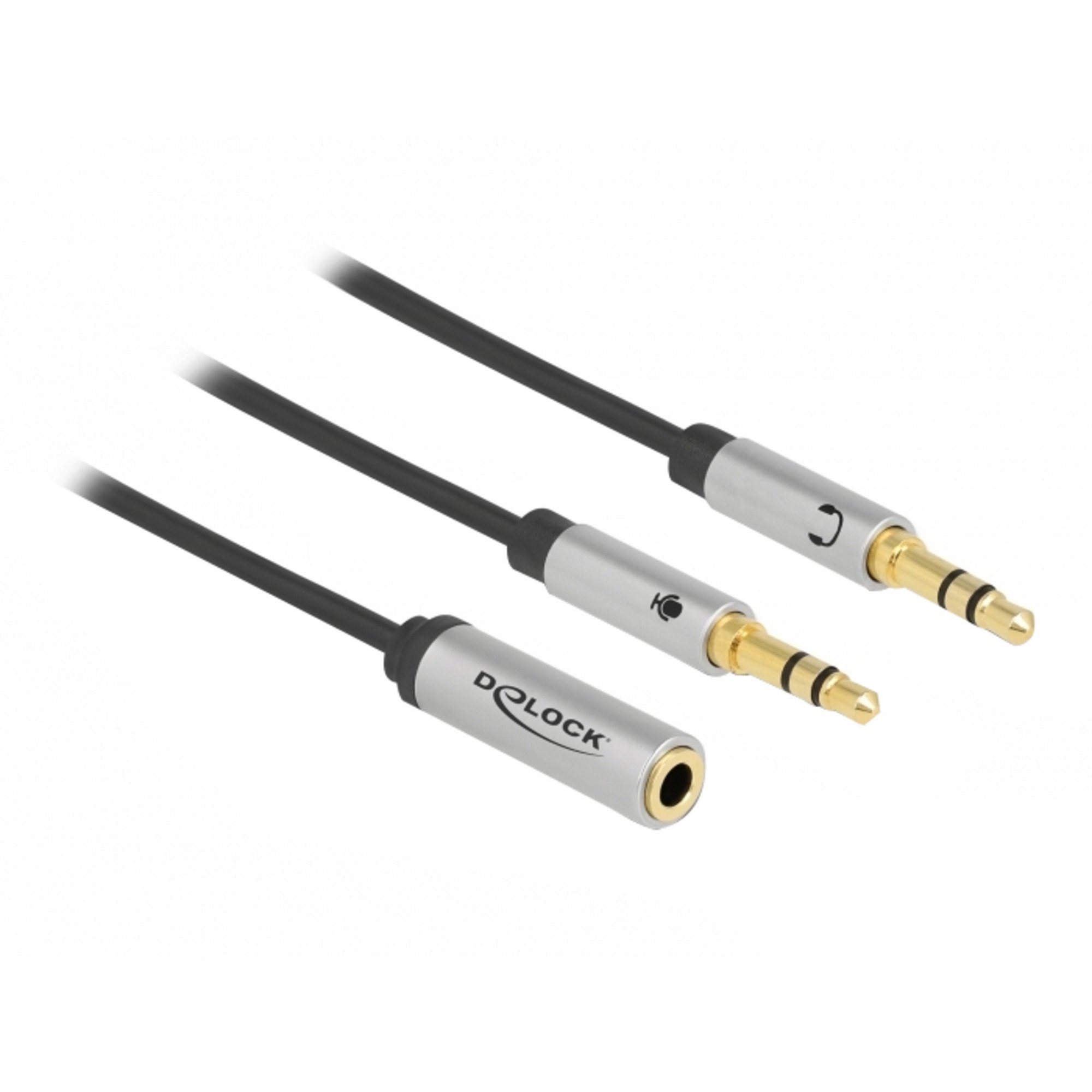 DeLOCK Headset Adapter 3,5mm 4 Pin Klinkenbuchse > Audio-Kabel