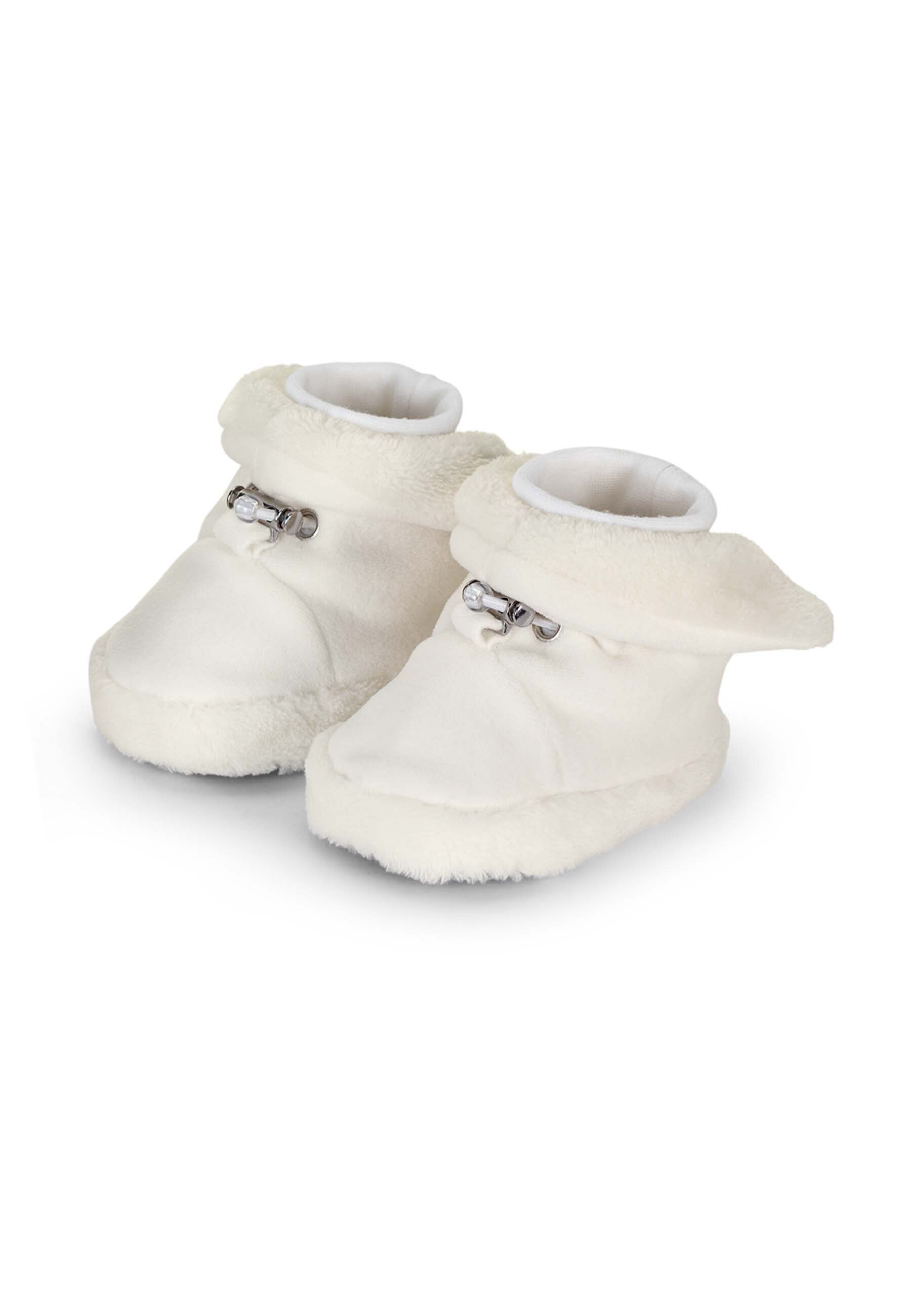 Sterntaler® Baby Stiefel uni Krabbelschuh Microfleece Baby-Stiefel, Teddy-Futter, Kordelstopper, rutschfest von Sterntaler®