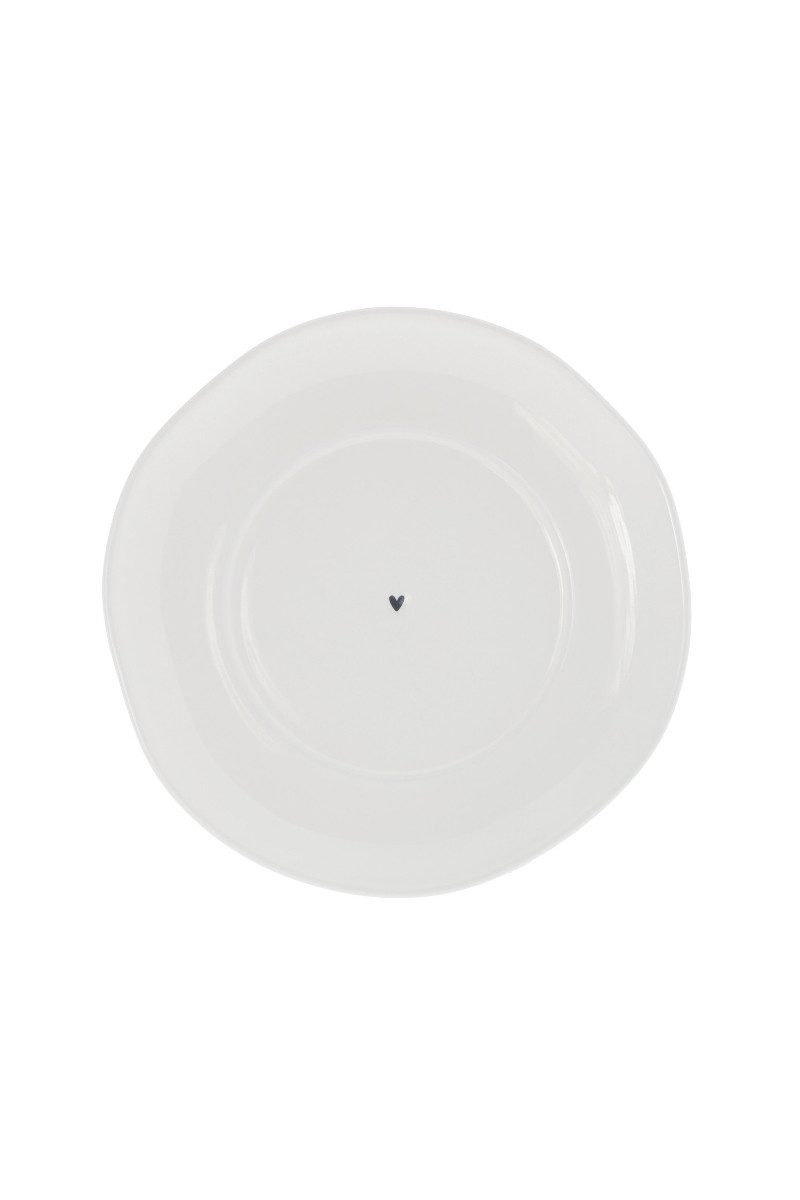 Geschirr-Set Untertasse - HERZL - weiß