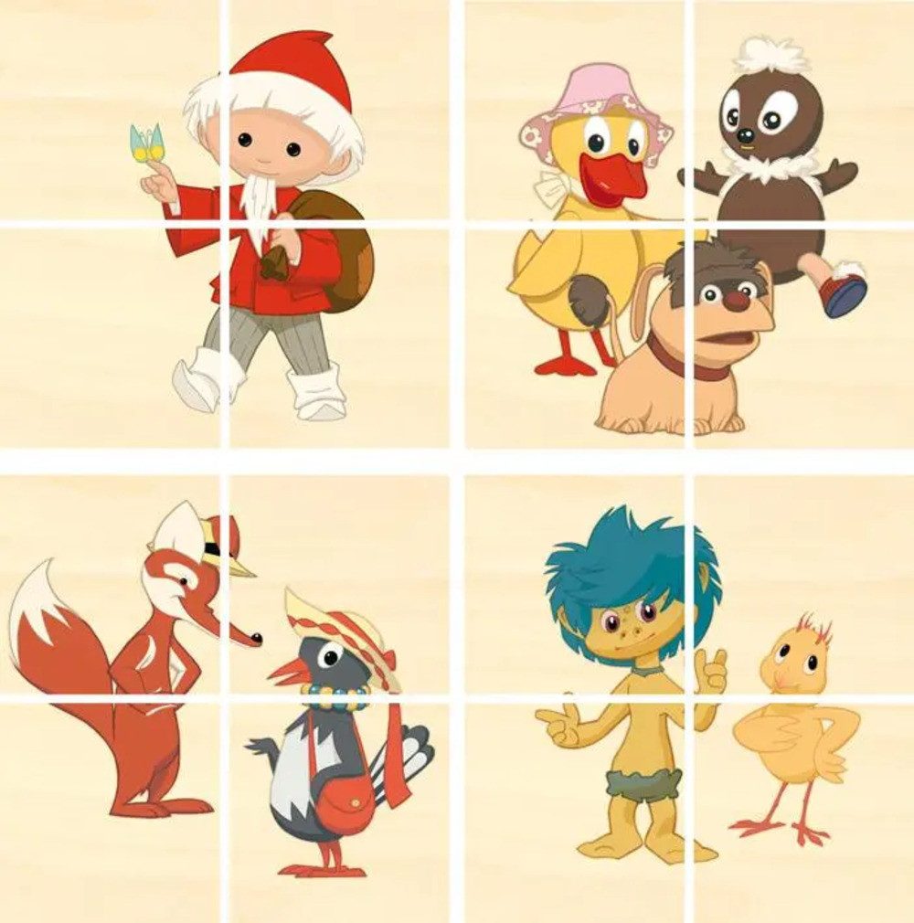 Trötsch Verlag Puzzle Erstes Holz-Puzzle Unser Sandmännchen, Puzzleteile günstig online kaufen