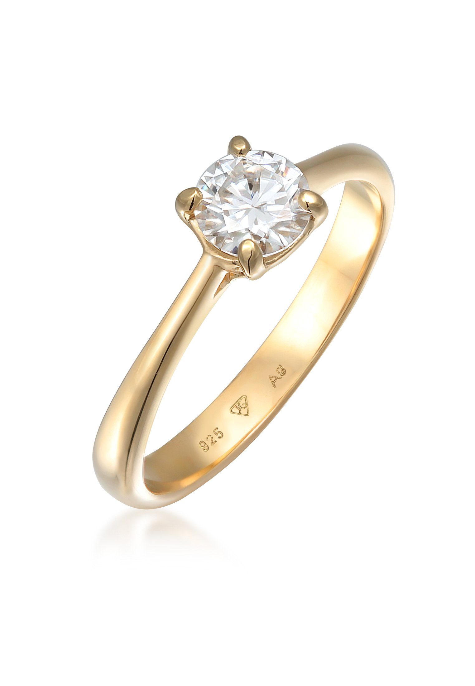 Elli Premium Fingerring Moissanite Solitär Verlobungsring günstig online kaufen