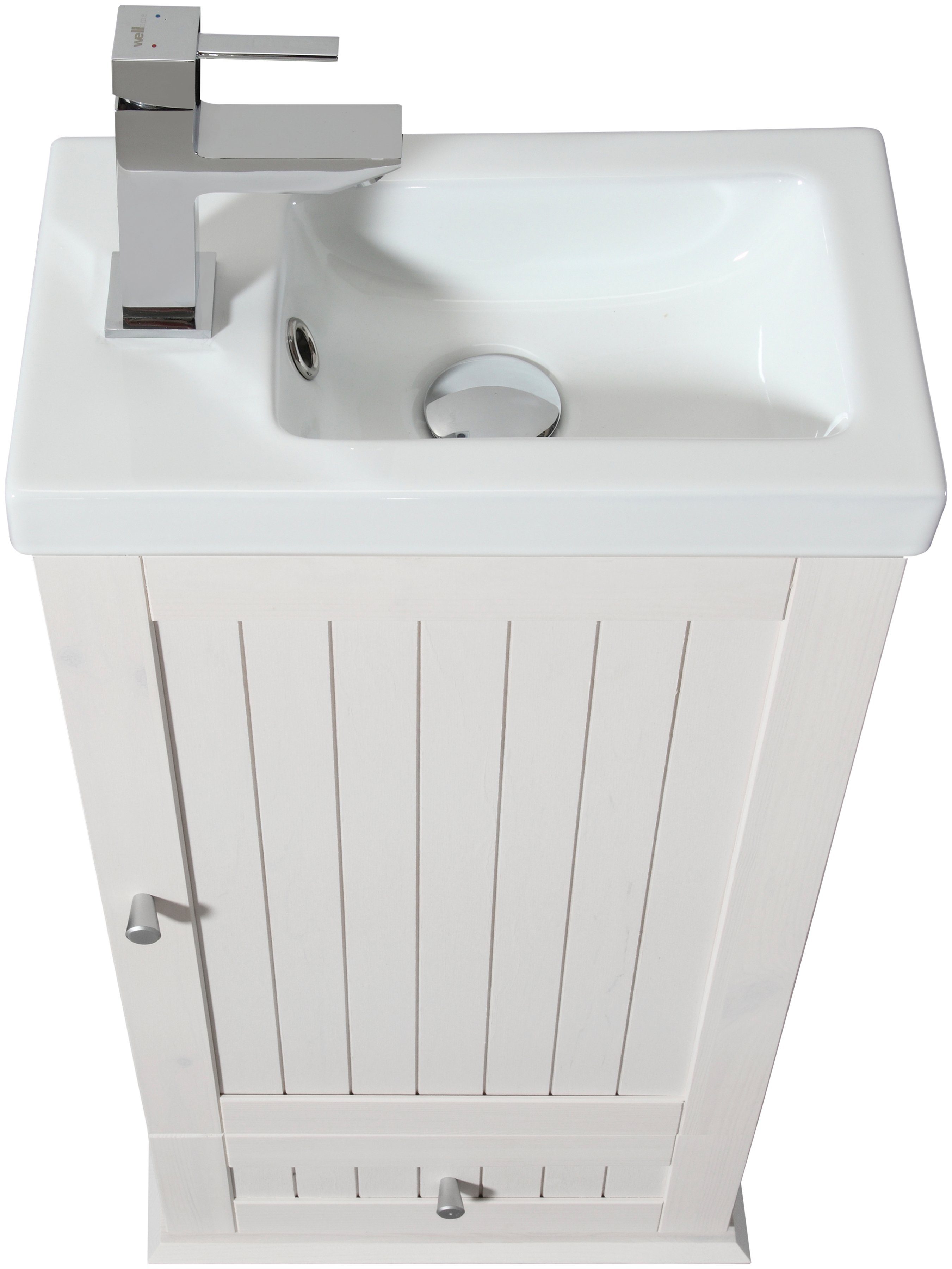 welltime Waschtisch »Venezia«, Landhaus, Breite 45 cm, aus Massivholz