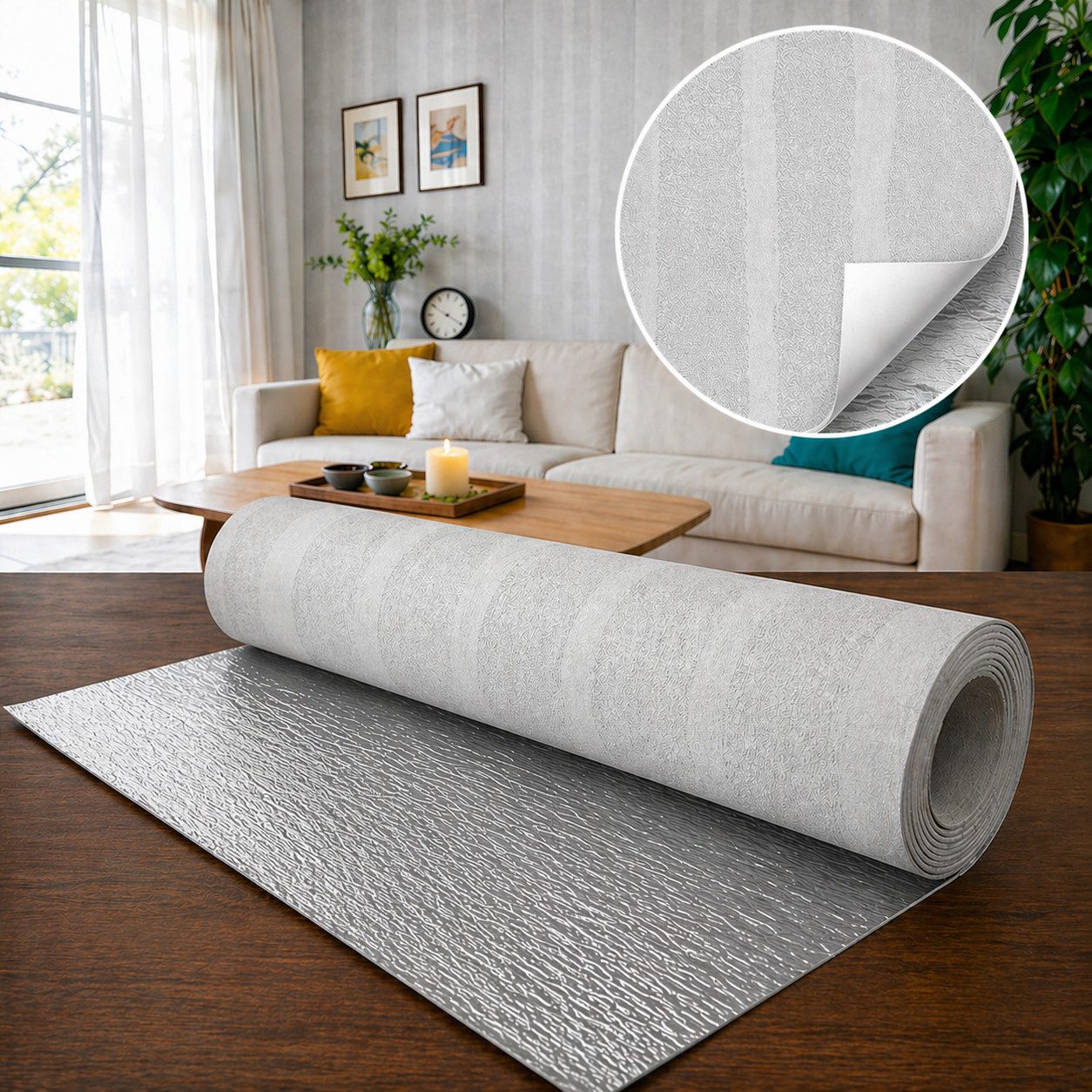 IKHEMalarka Wandpaneel Selbstklebende Flexible Schaum-Wandverkleidung 1,8 m², BxL: 60x300 cm, 1,8 qm, (1 Rolle = 1,8 m², 300x60cm) Schall- und wärmeisolierend, stoßfest, leicht zu reinige. 300x60cm