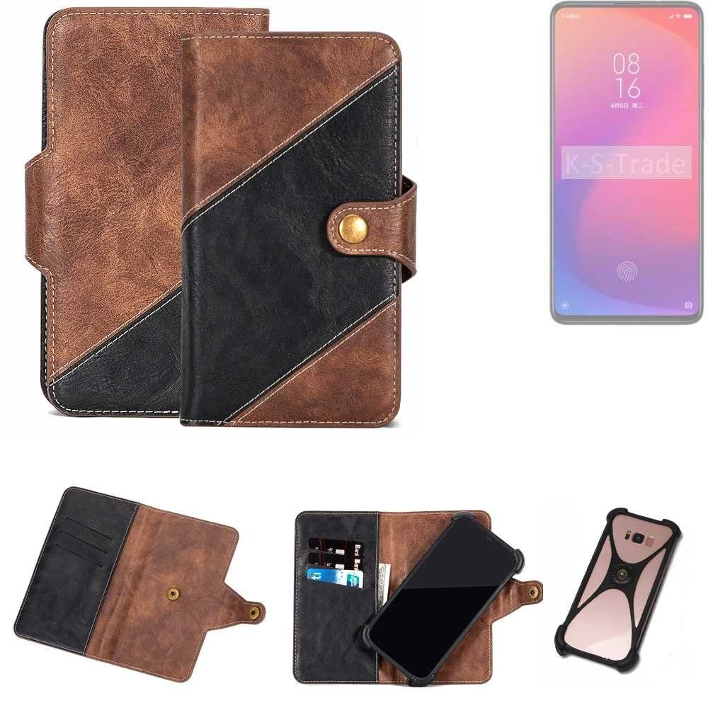 K-S-Trade Handyhülle für Xiaomi Mi 9T Pro, Handyhülle Schutzhülle Bookstyle Case Klapphülle Cover Hülle