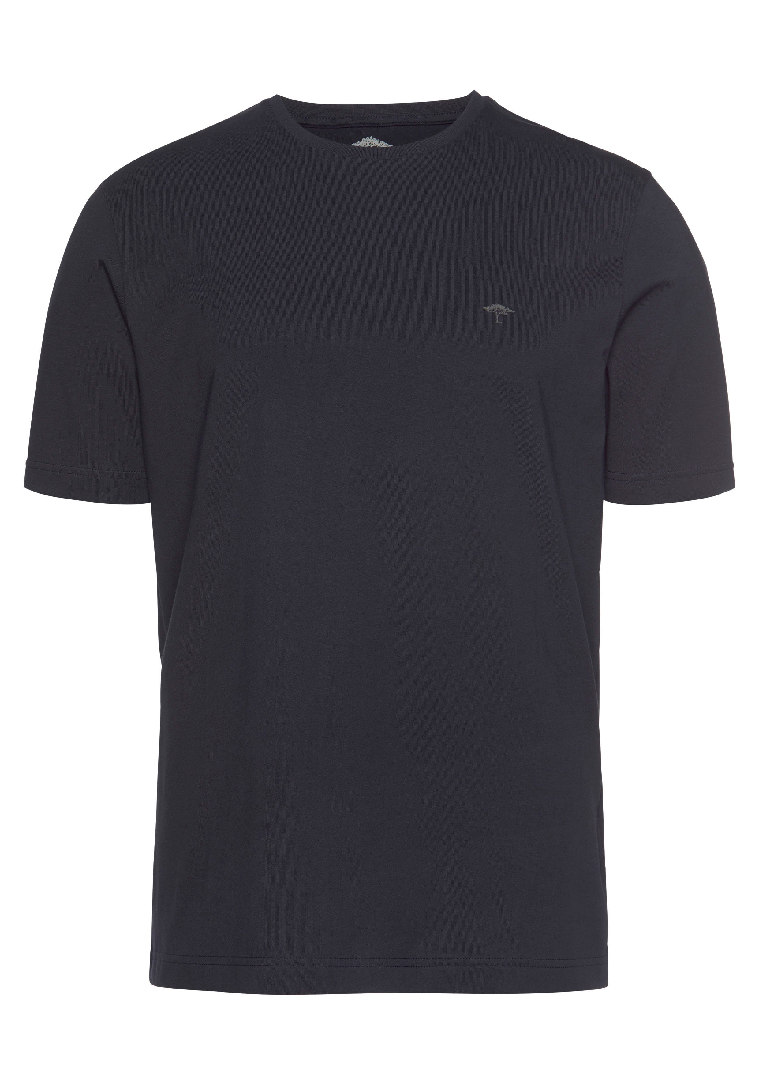 FYNCH-HATTON Basic unifarben T-Shirt FYNCH-HATTON T-Shirt (1-tlg) navy