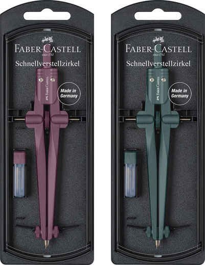 Faber-Castell Zirkel Schnellverstellzirkel STREAM 2023 - farblich sortiert