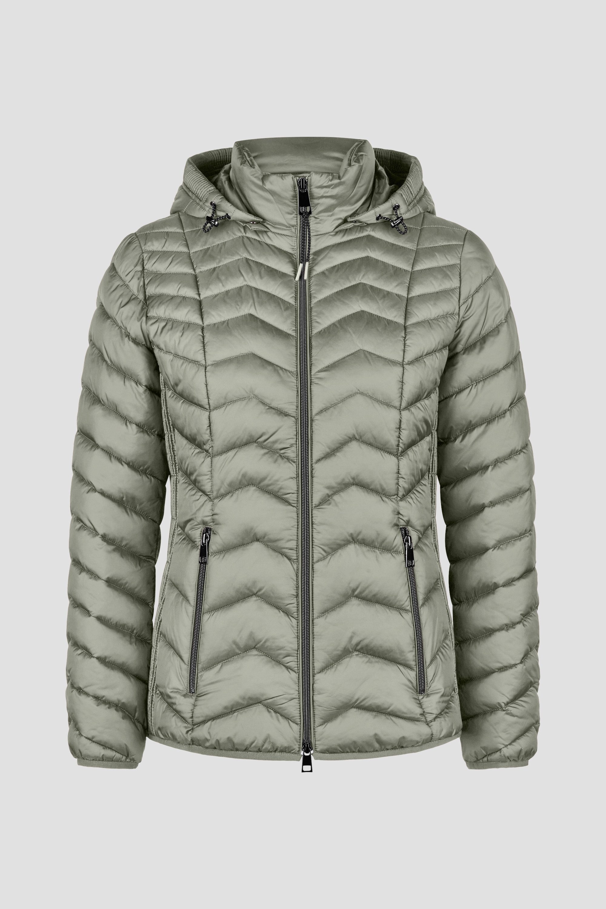 Barbara Lebek Steppjacke Übergangsjacke, Herbstjacke oder Damenjacke mit abnehmbarer Kapuze