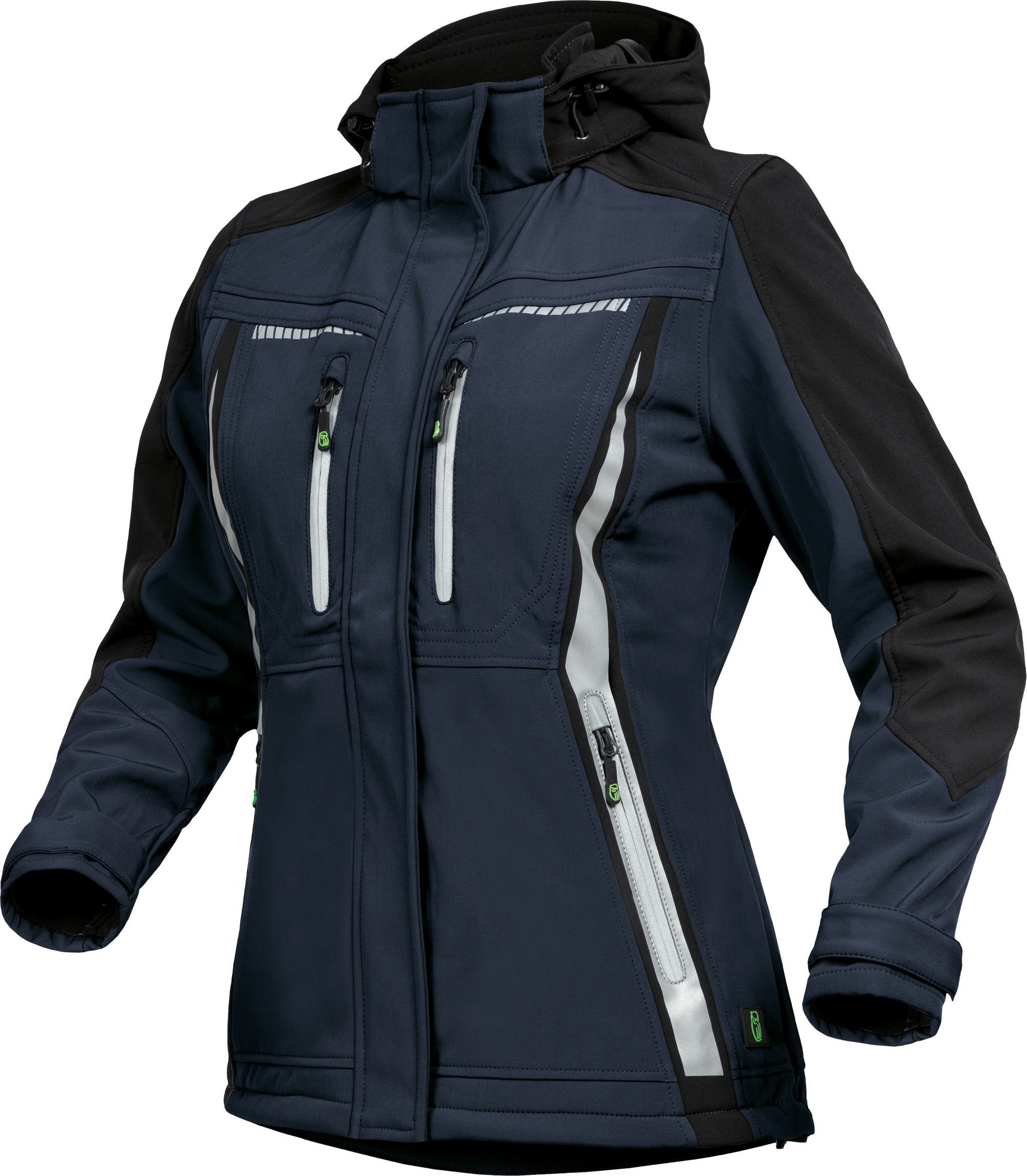 Leibwächter Softshelljacke Flex-Line Damen marine/schwarz Softshelljacke