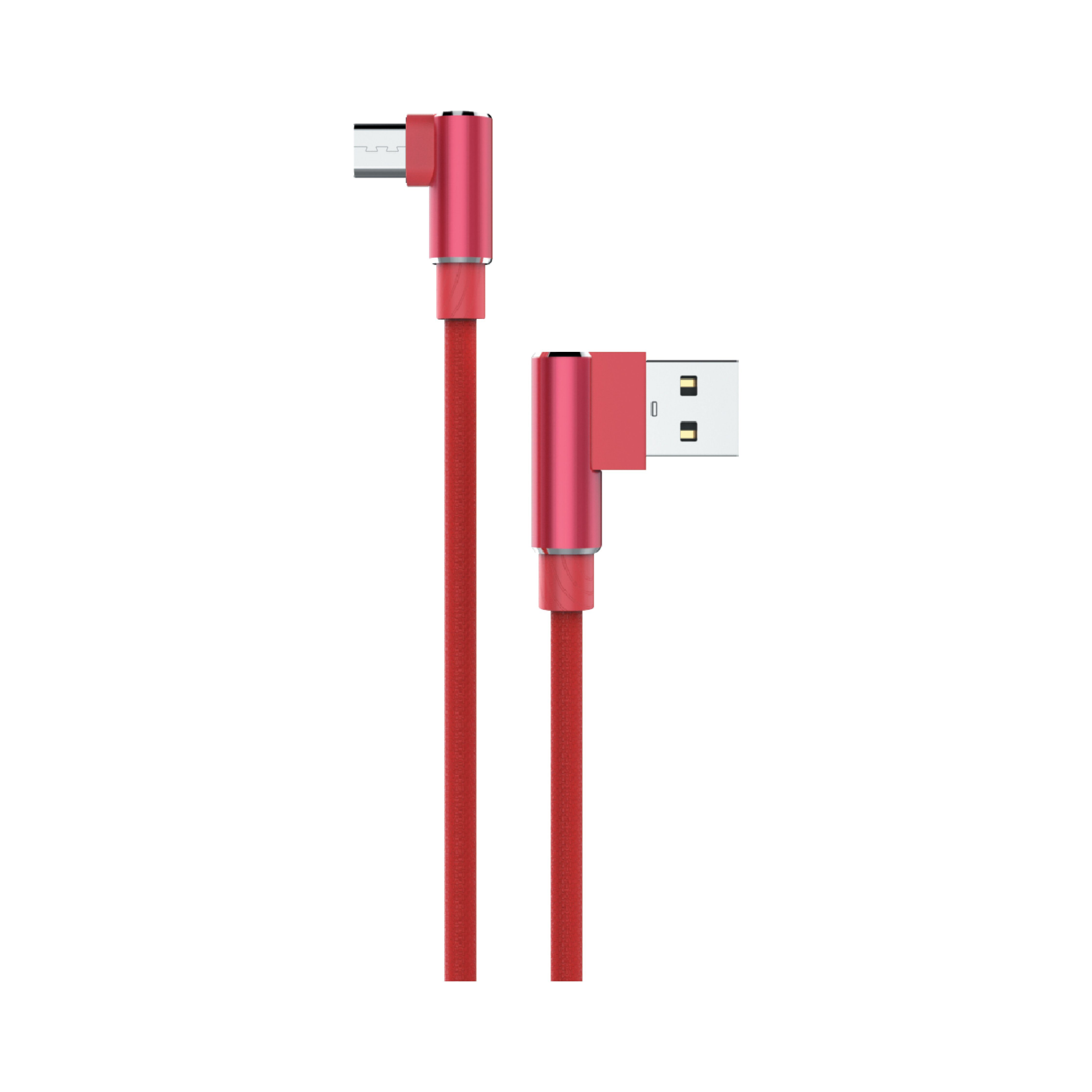 Sunix 2A Micro-USB Ladekabel 90 Grad Winkelstecker 2 Meter USB-Kabel, Micro-USB