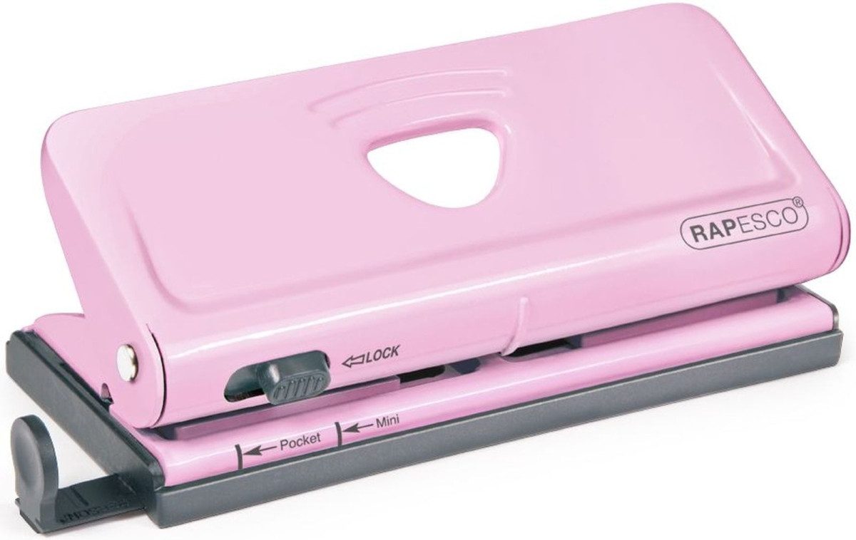 RAPESCO Locher Terminplaner-Locher 6-fach verstellbar Rosa