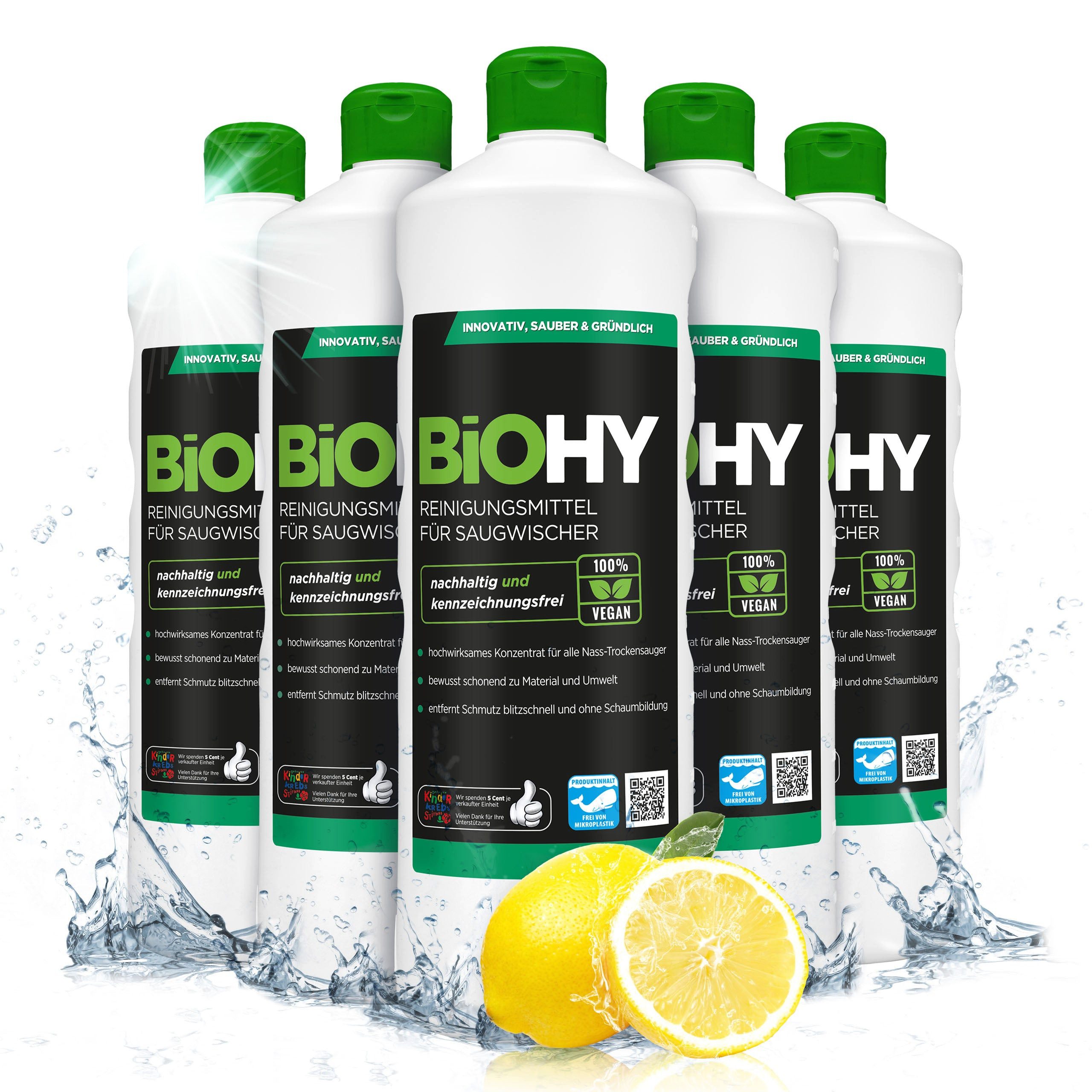 BiOHY Reinigungsmittel für Saugwischer 6er Pack (6 x 1 Liter Flasche... Reinigungstabletten (6-St)