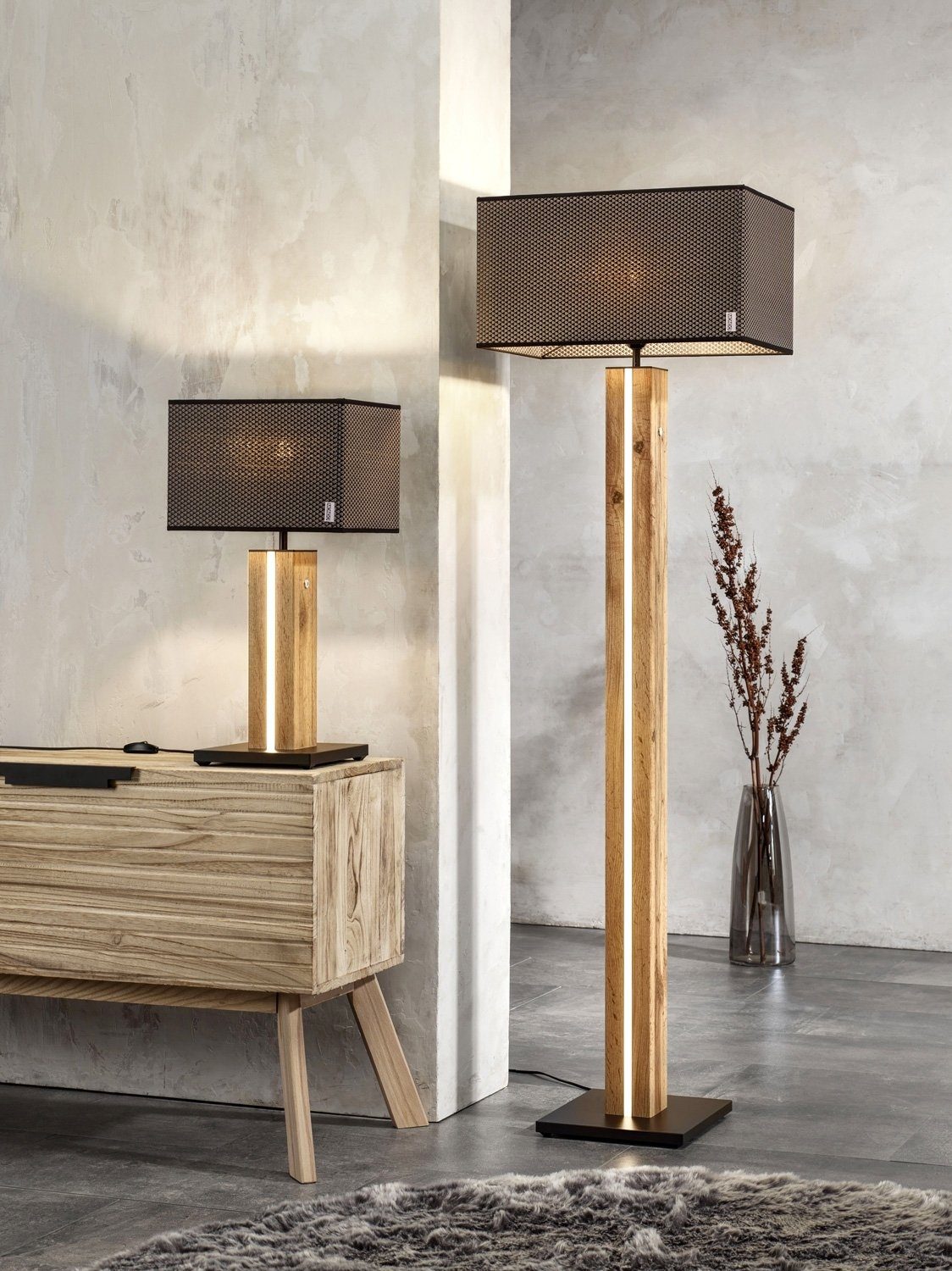 SPOT Light LED Tischleuchte MAZZO, Eichenfurnier, günstig online kaufen