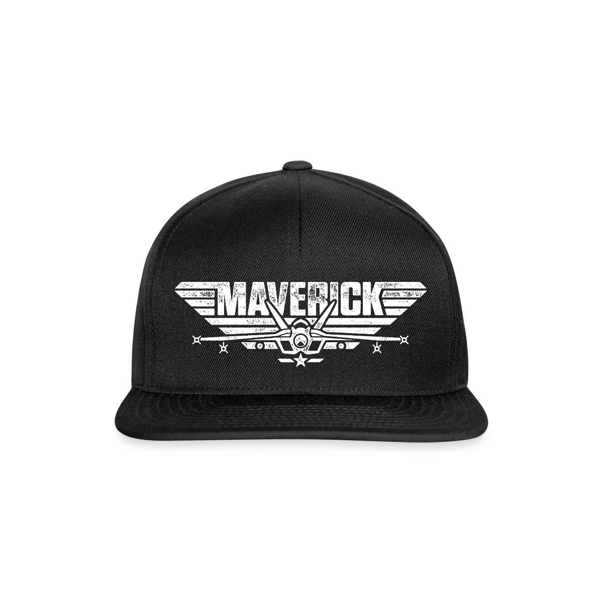 Spreadshirt Snapback Cap Top Gun Maverick Kampfjet Logo Snapback Cap (1-St)