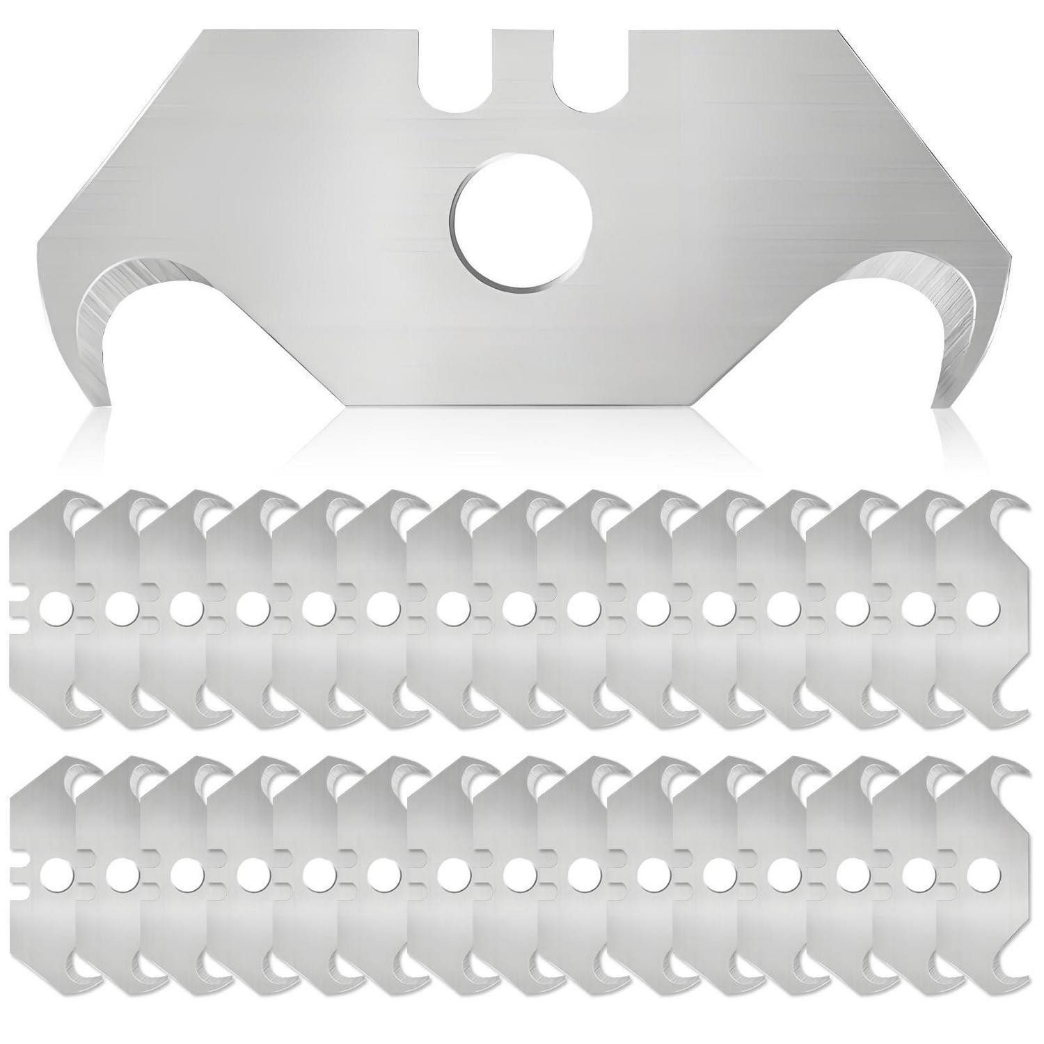 LuxusKollektion Hakenklinge Hakenklingen 70 Stk. Teppichmesser 49x19mm 0.6mm