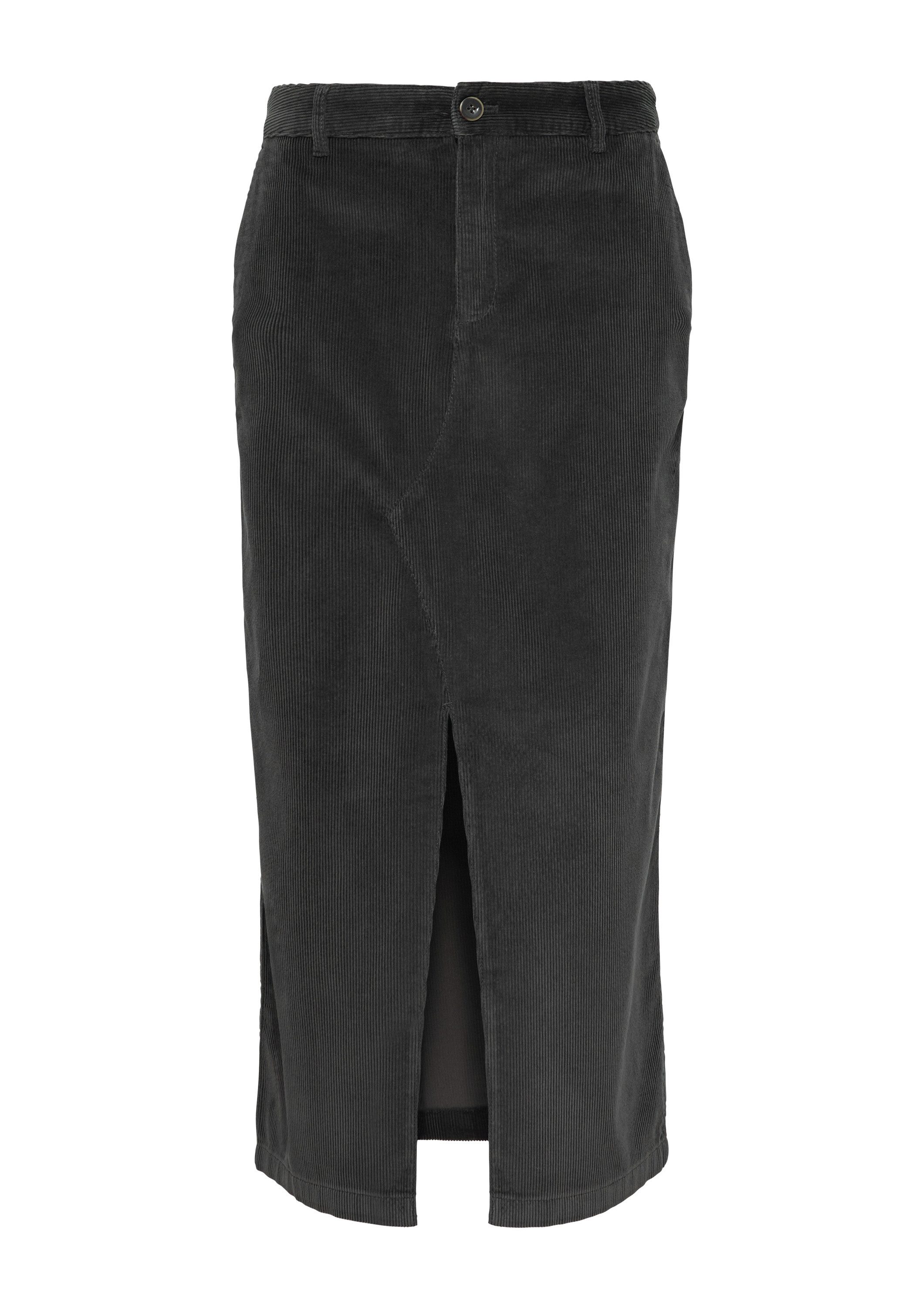 s.Oliver Midirock Rock Midi-Cord-Rock mit Schlitz günstig online kaufen