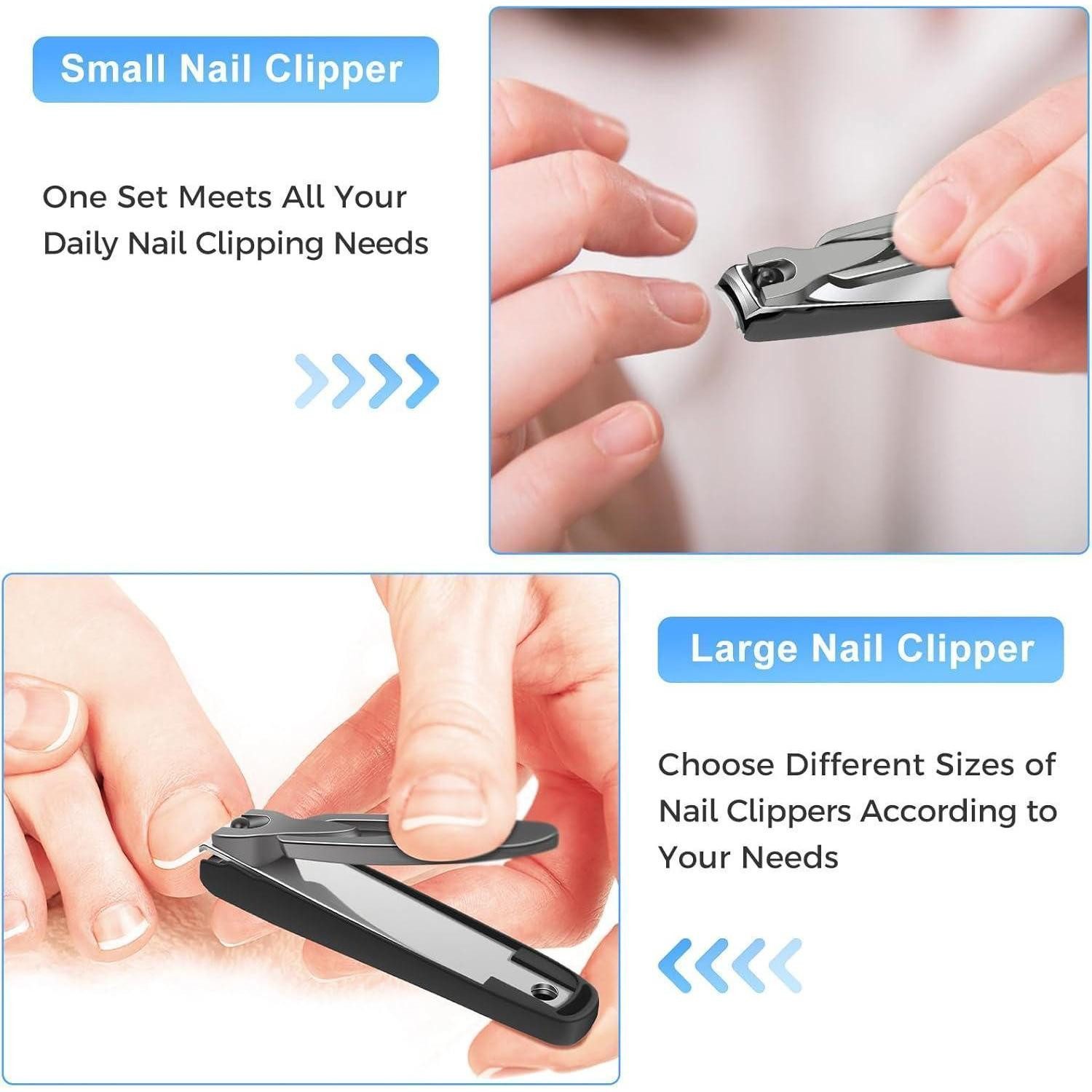 LuxusKollektion Nagelknipser-Set Nagelknipser mit Auffangbehälter und