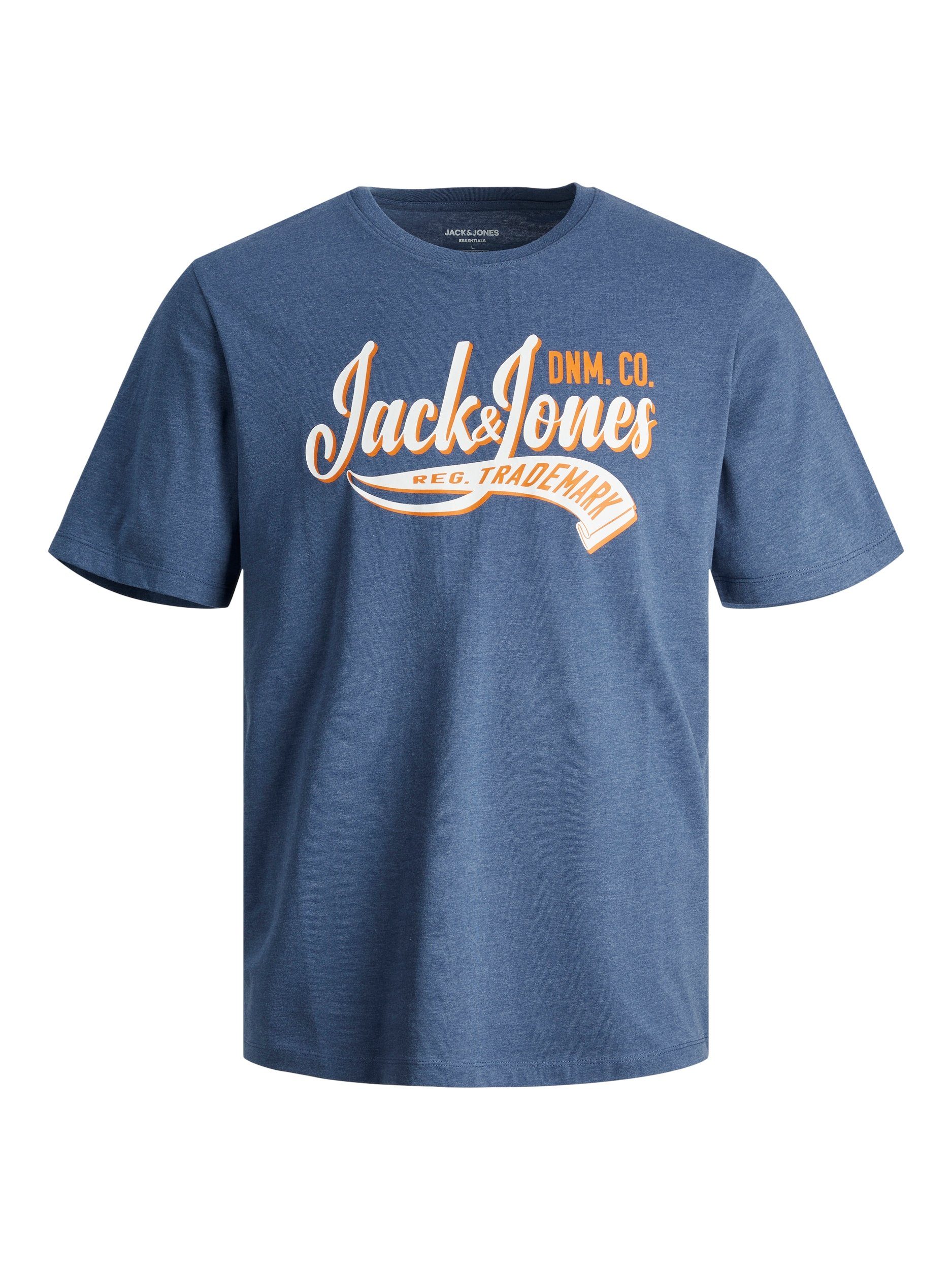 blue Jack SS ensign TEE AW23 Rundhalsshirt NOOS Junior & COL JNR Jones NECK 2 JJELOGO