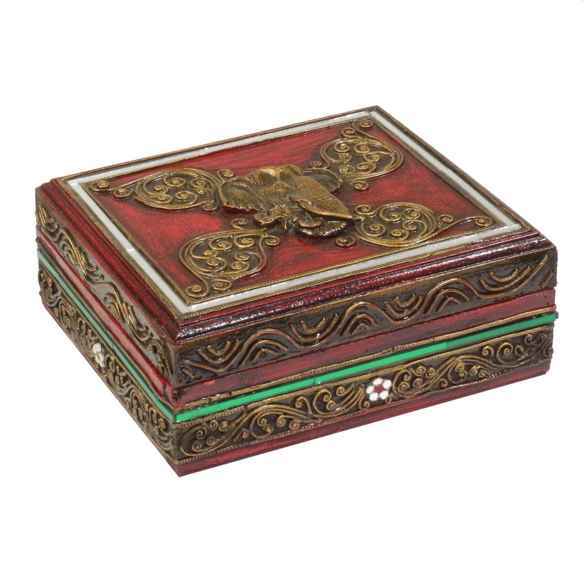 Oriental Galerie Aufbewahrungsbox Truhe Schatulle Thailand Spiegelsteine 23 günstig online kaufen