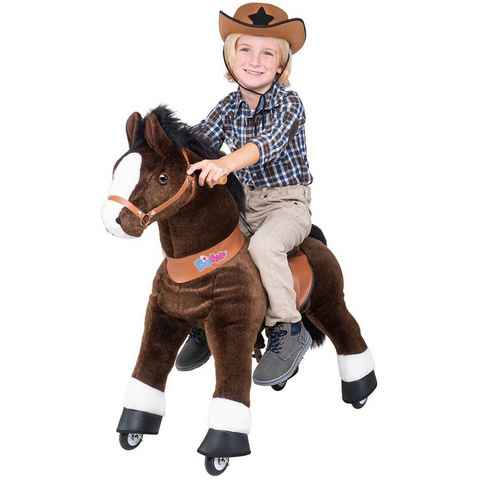 miweba Reitpferd Ponycycle Mister Ed inkl. 3 Jahre Garantie - Handbremse, Schaukelpferd - Inline - Pferd - Kinder - Pony - Kinderpony