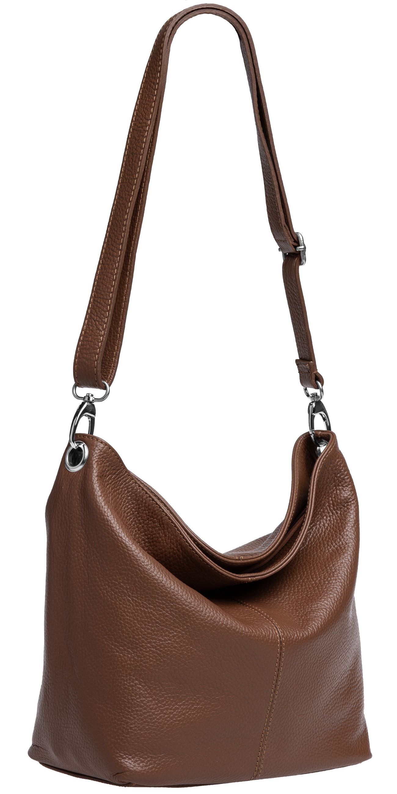 Caspar Schultertasche Klassische Damen Leder Handtasche - PREMIUM LINE - Mo günstig online kaufen