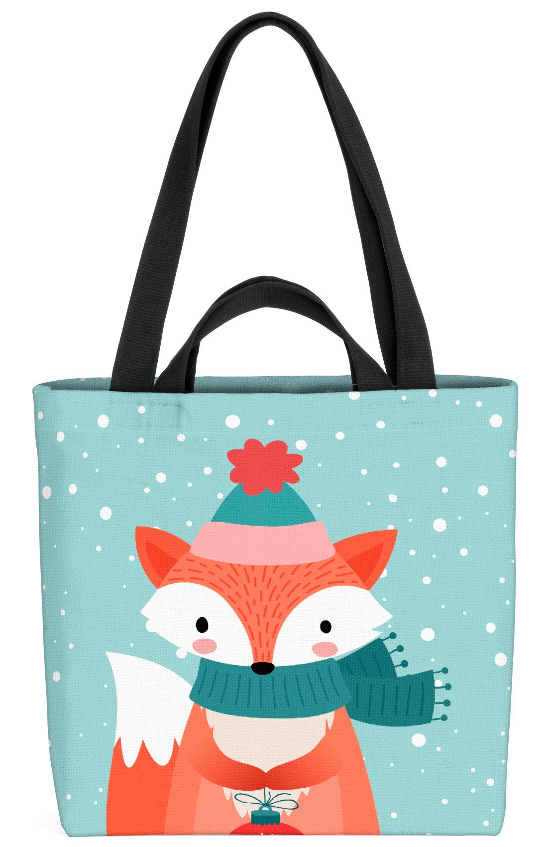 Weihnachten Merry VOID Tier Fuchs Tier Merry Tie Christmas Christmas (1-tlg), Fuchs Henkeltasche