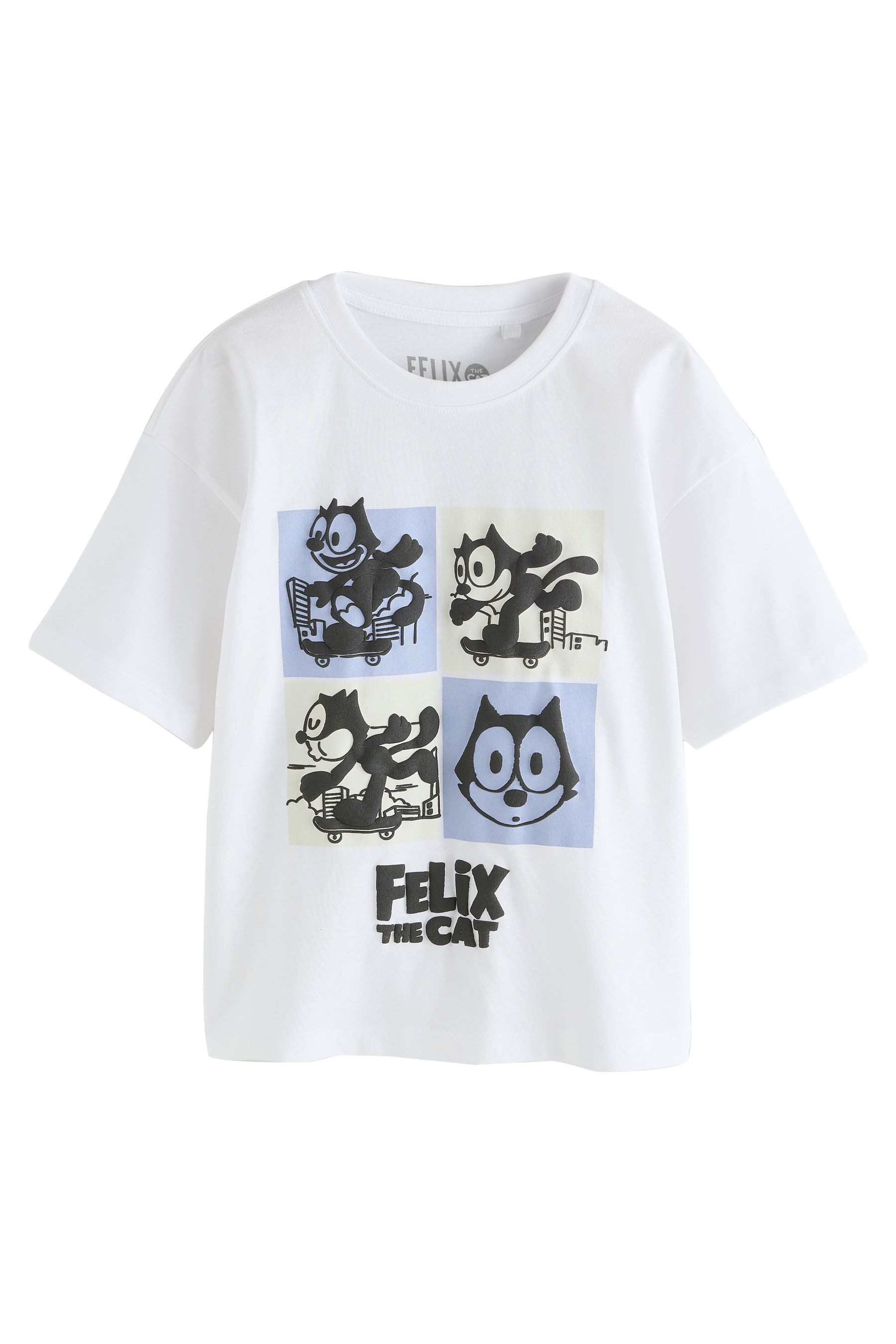 Next T-Shirt Kurzarm-T-Shirt, Felix Cat (1-tlg)