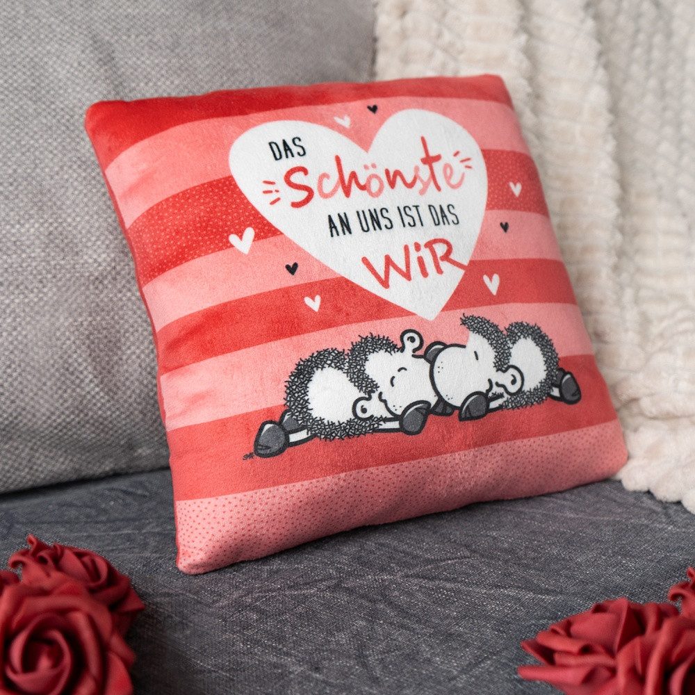 Sheepworld Dekokissen sheepworld Plüschkissen »Das Schönste an uns ist das Wir«