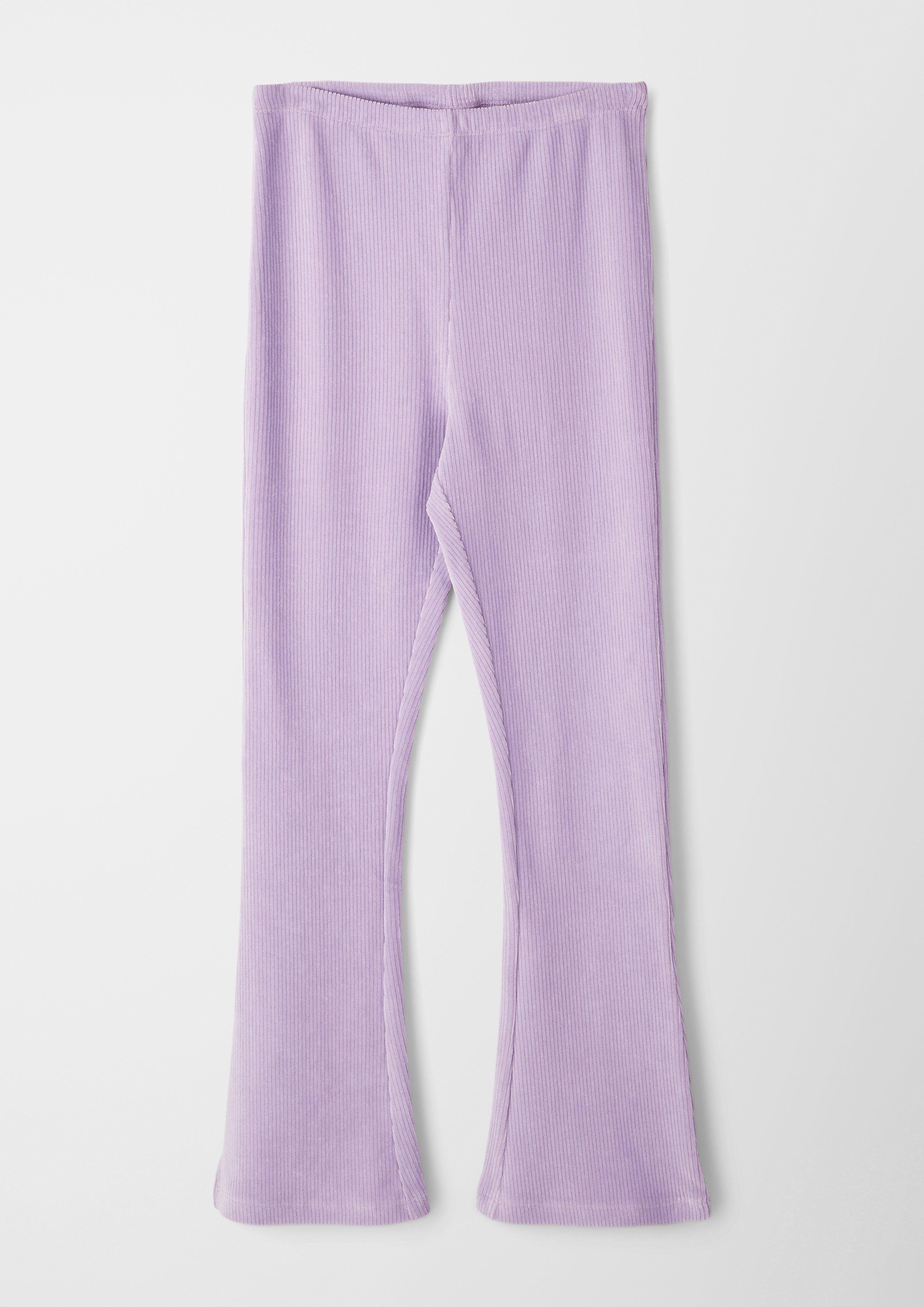 s.Oliver Leggings Leggings Rippstruktur mit Regular: lavendel