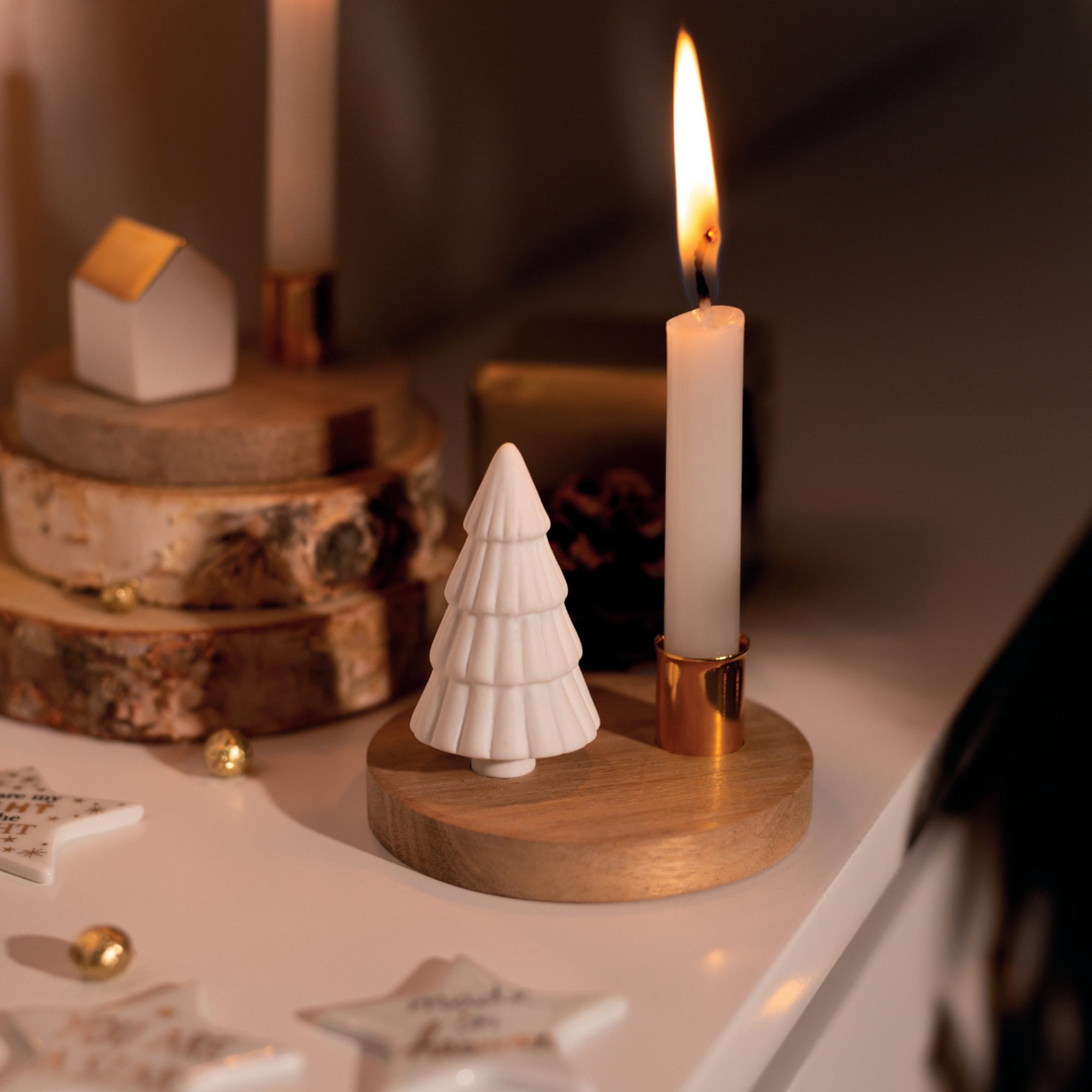 Räder Kerzenständer räder Tanne Kerzenständer natur