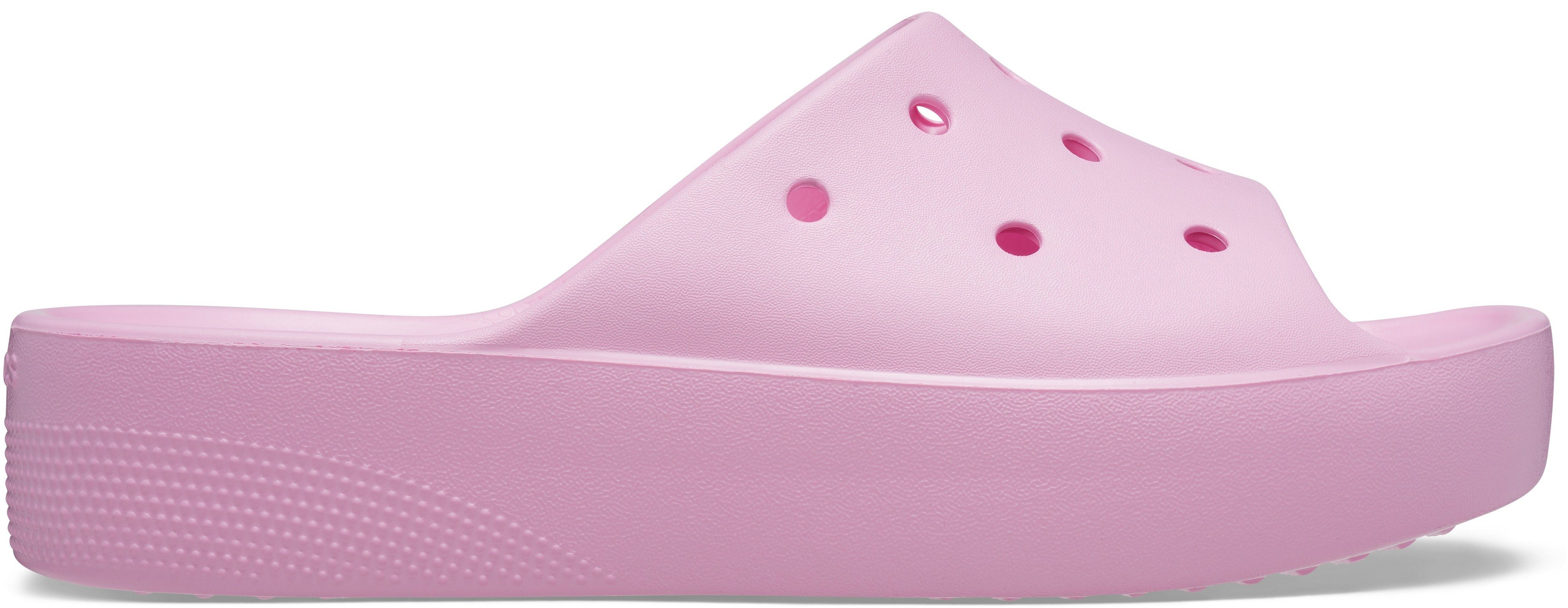 Crocs Classic pink Badepantolette Platform Slide (Packung)