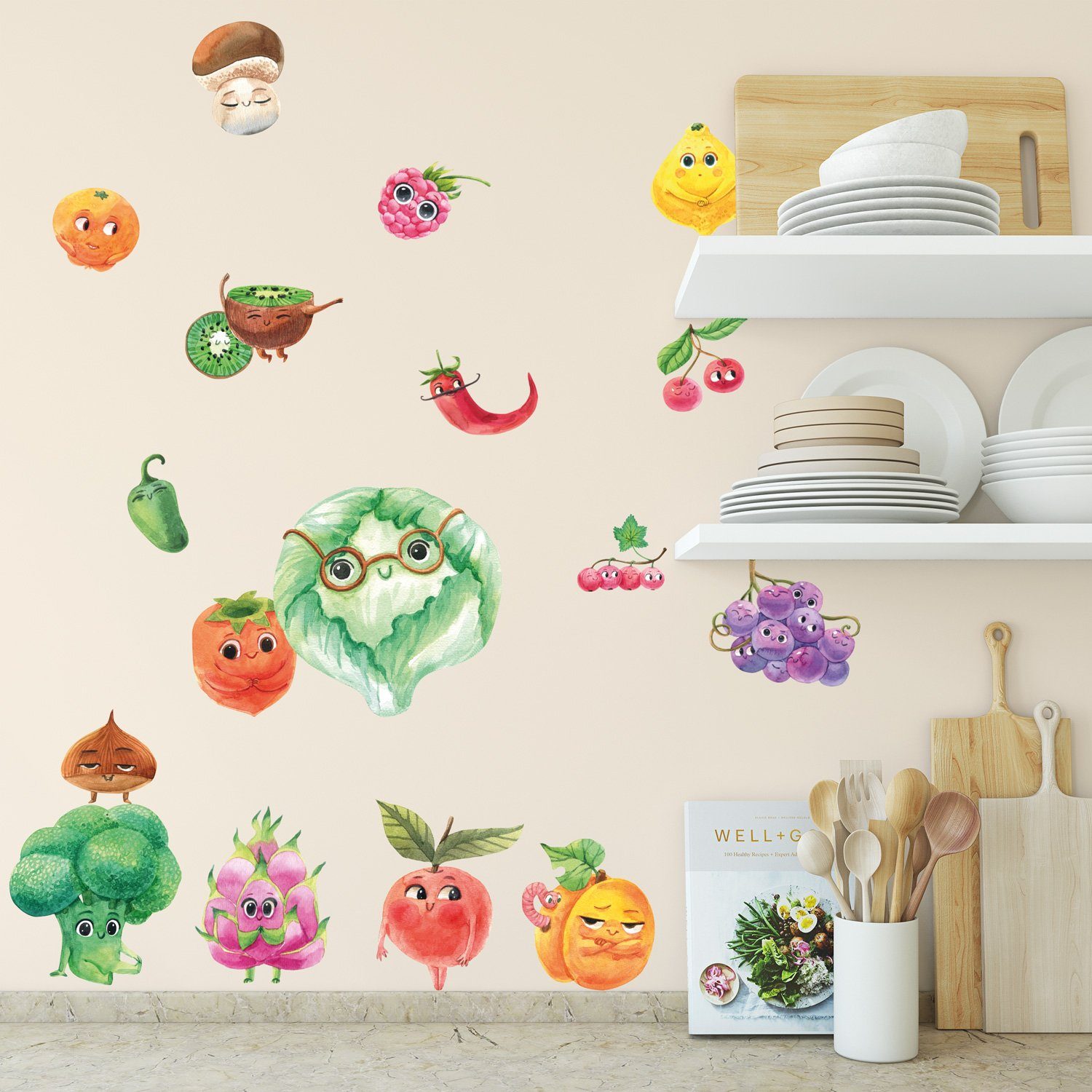 Sunnywall Wandtattoo Sweet Fruits Set 1 günstig online kaufen