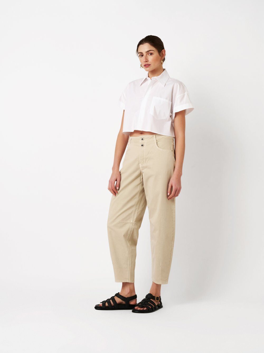 ROSNER Boyfriend-Hose Mara Barrel (1-tlg) in Barrel-Fit