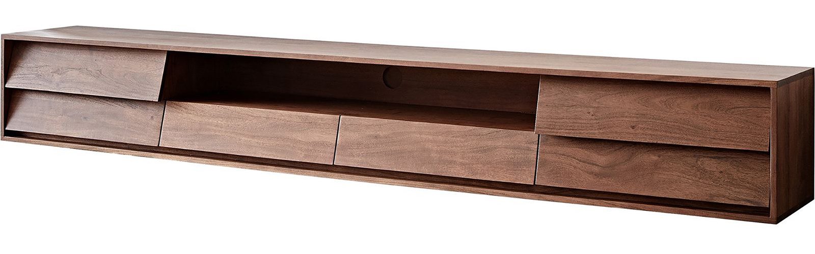 DELIFE Lowboard Eloi, Akazie Braun 240x35 günstig online kaufen