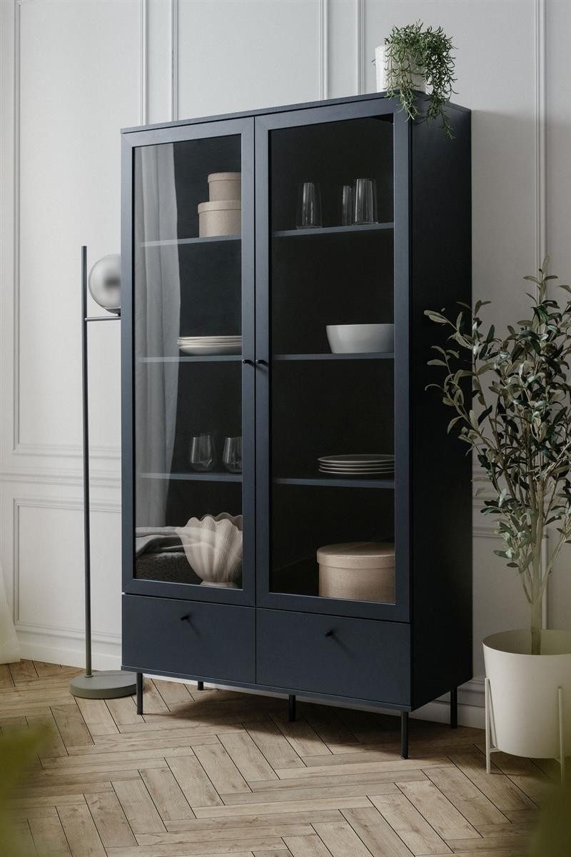 möbelvita Vitrine Vitrine Miami 52A in Navy blau
