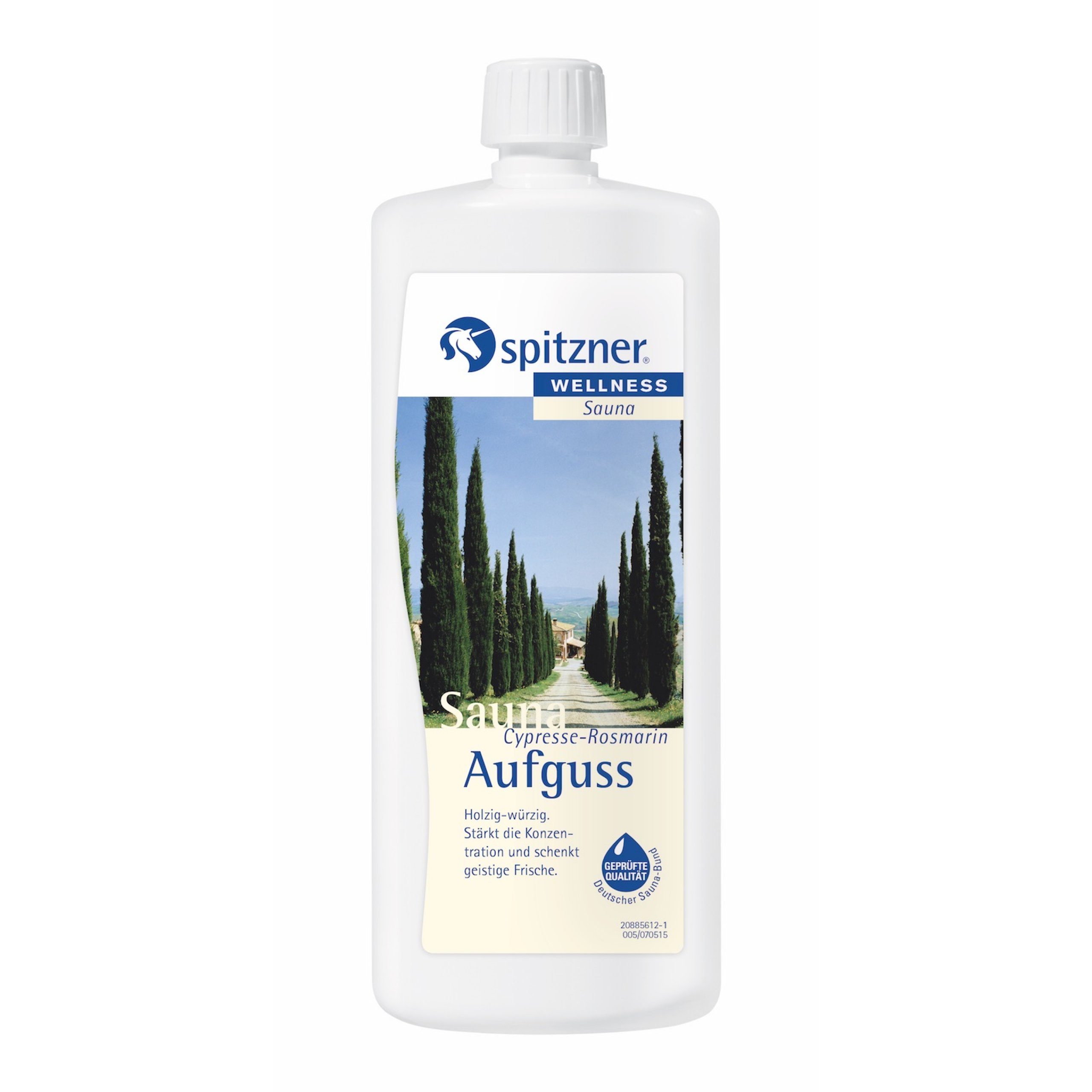 Spitzner Aufgusskonzentrat Spitzner Saunaaufguss Cypresse Rosmarin 1 Liter Wellness Sauna