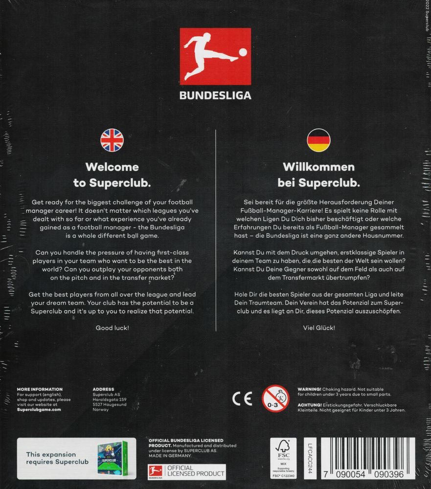 TSE Spiel Superclub Bundesliga Erweiterung 2022 23 mit 234 Spielern