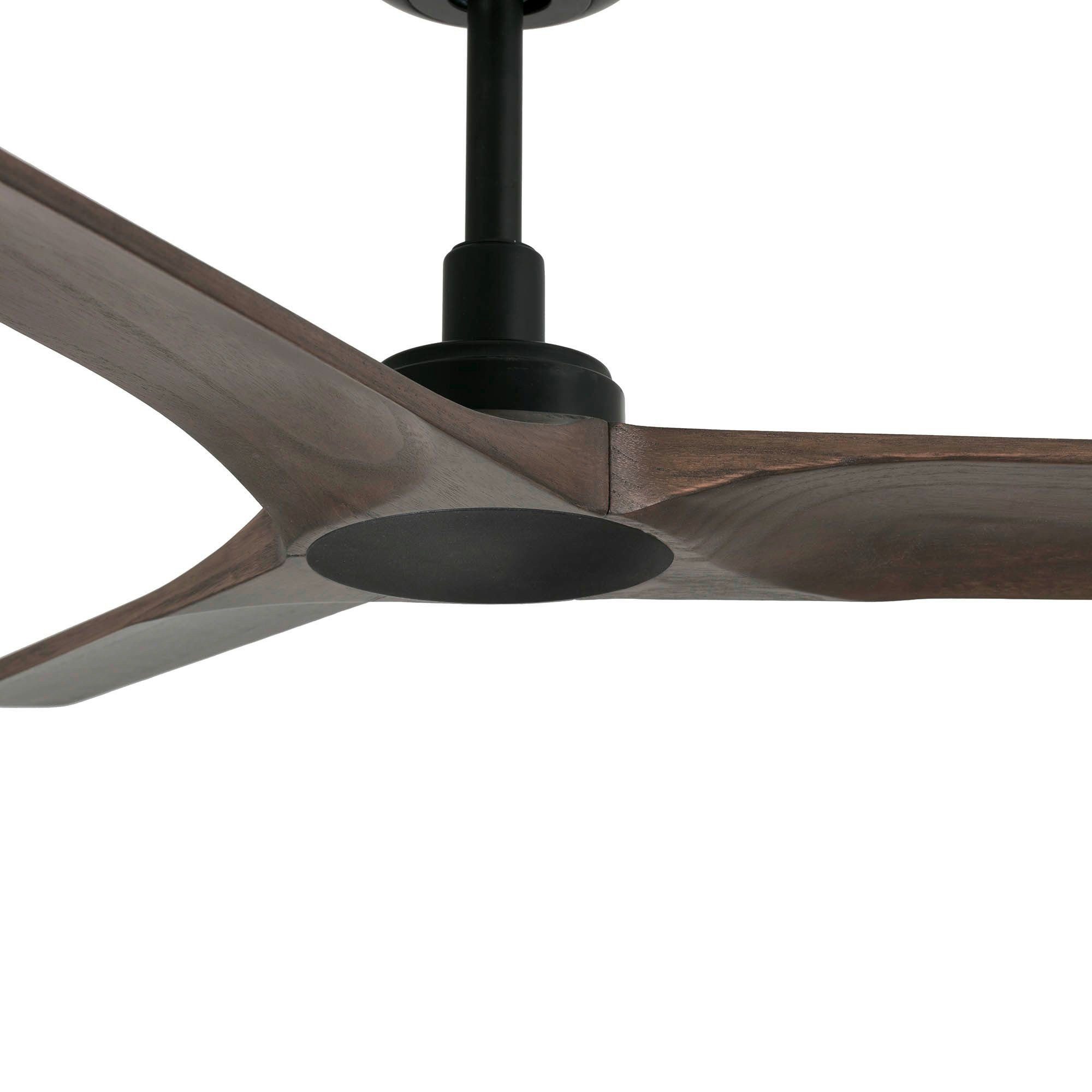 FARO Barcelona Deckenventilator DC Deckenventilator Heywood S Schwarz, Timer