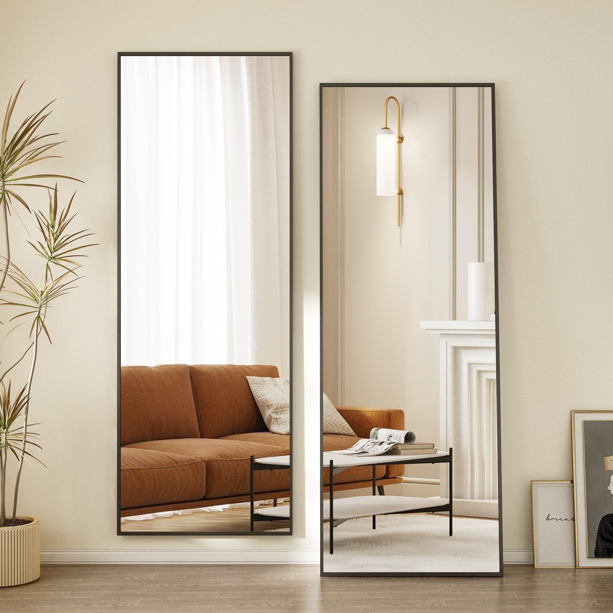 Hopibath Wandspiegel ganzkörper 150x50 160x40 140x40 (Bogenspiegel Ganzkörp günstig online kaufen