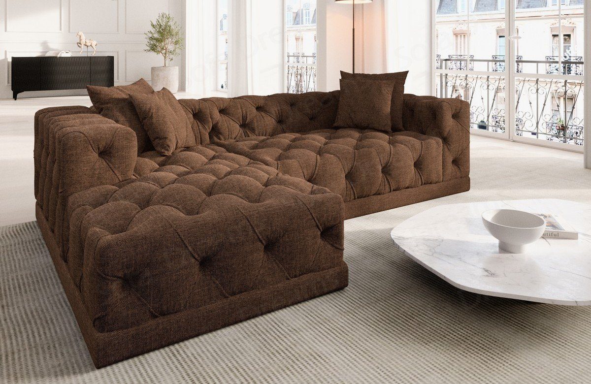 Sofa Dreams Ecksofa Strukturstoff Stoff Polster günstig online kaufen