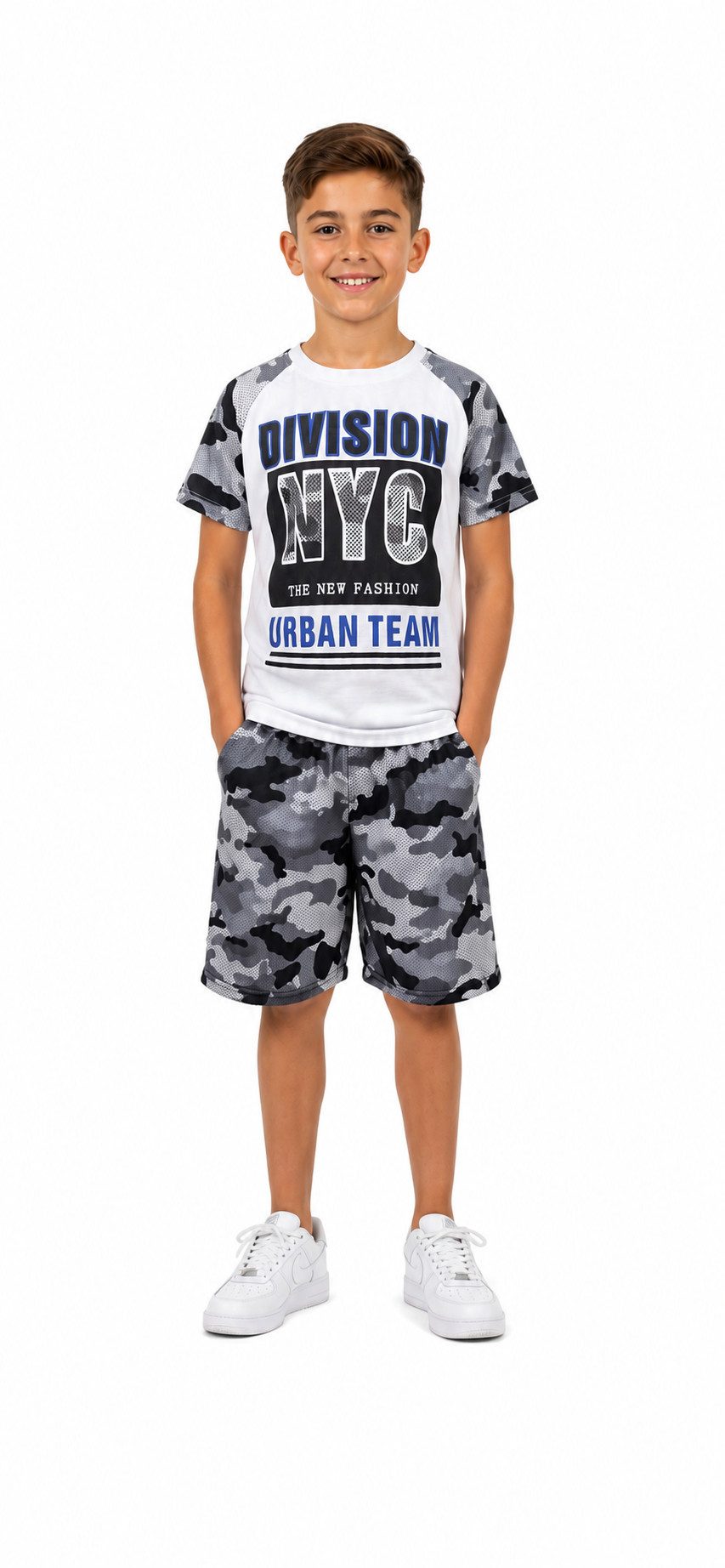 Fashion Boy T-Shirt & Bermudas T-Shirt + Shorts Sommerset 2er Set Bermuda Sweatshorts JS155e (Set, T-Shirt+Shorts)