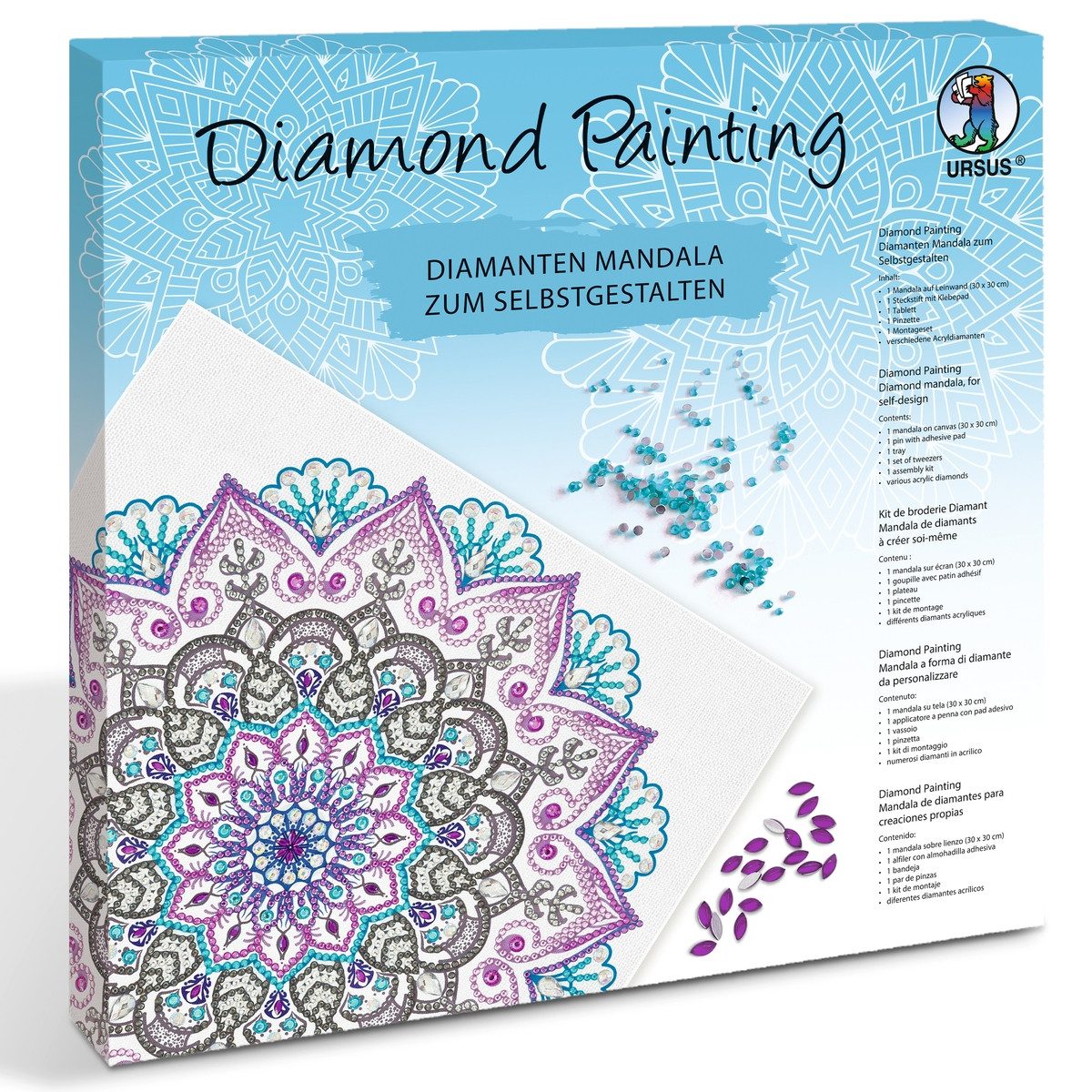 URSUS Mandala URSUS Diamond Painting Mandala Set 12